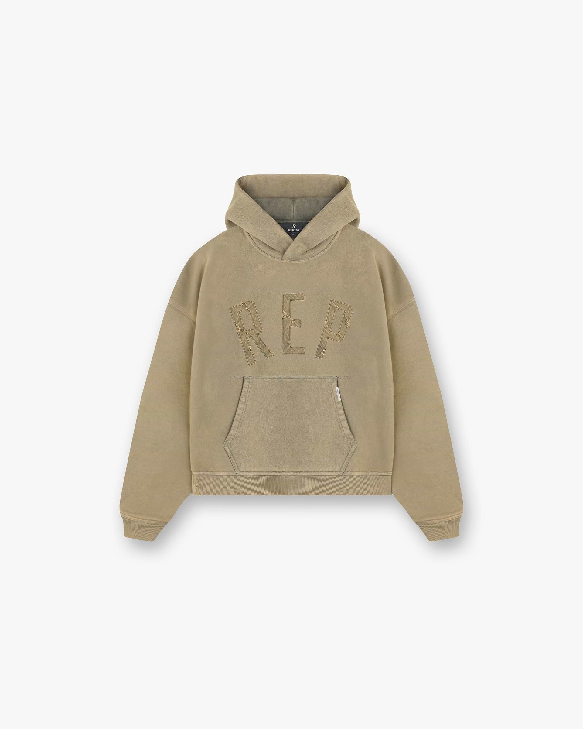 Rep Applique Hoodie - Fauve