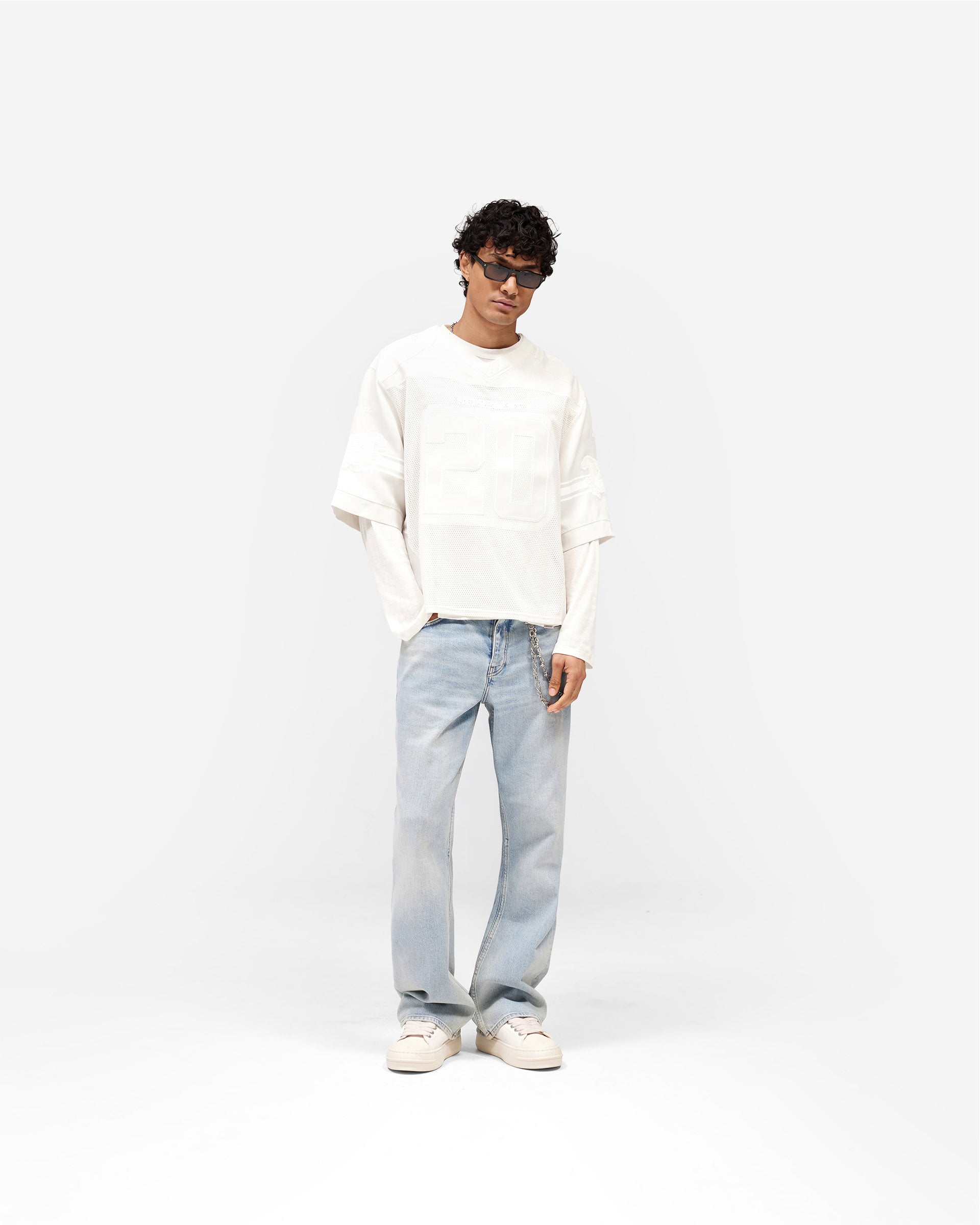 American Football Jersey - Chalk