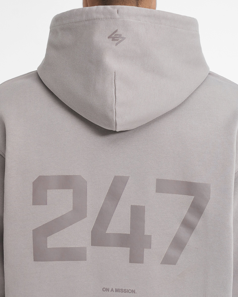 247 Oversized Hoodie - ASCHGRAU