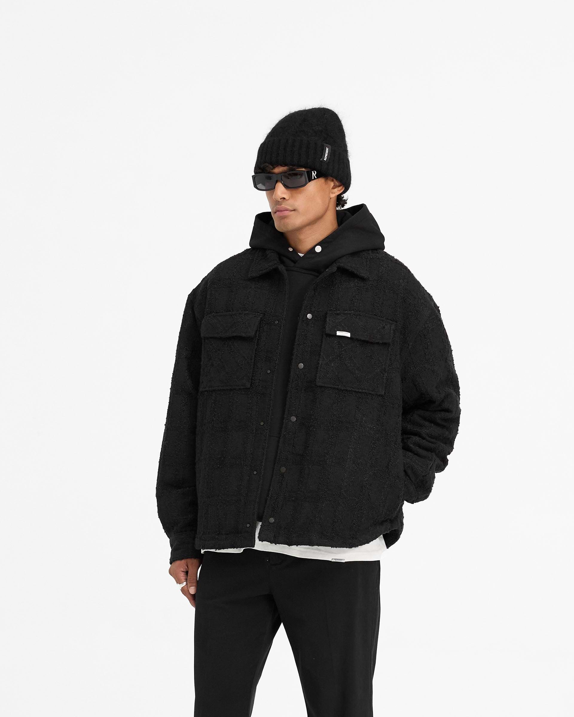 Wadded Overshirt - Noir