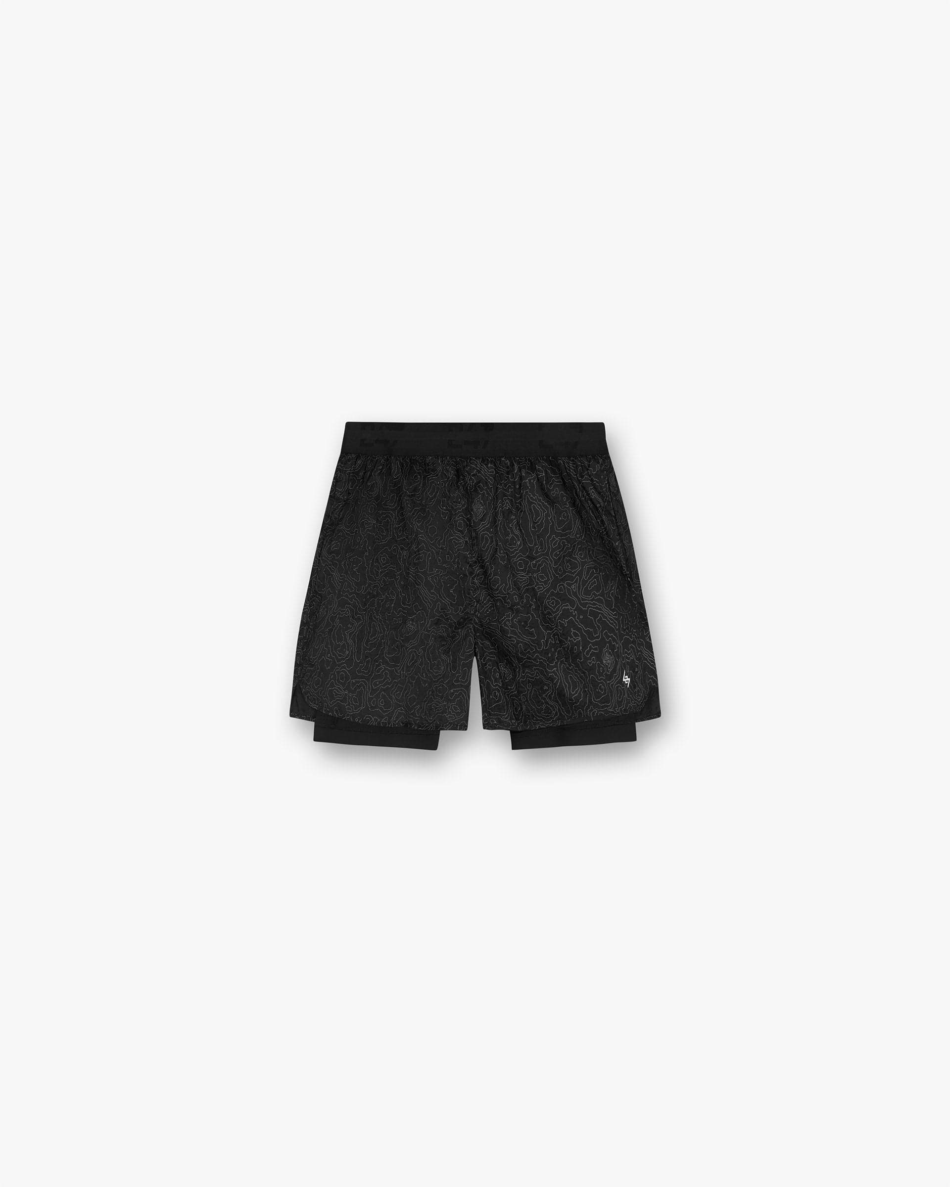 247 Contour 2-In-1 Run Shorts - Schwarz