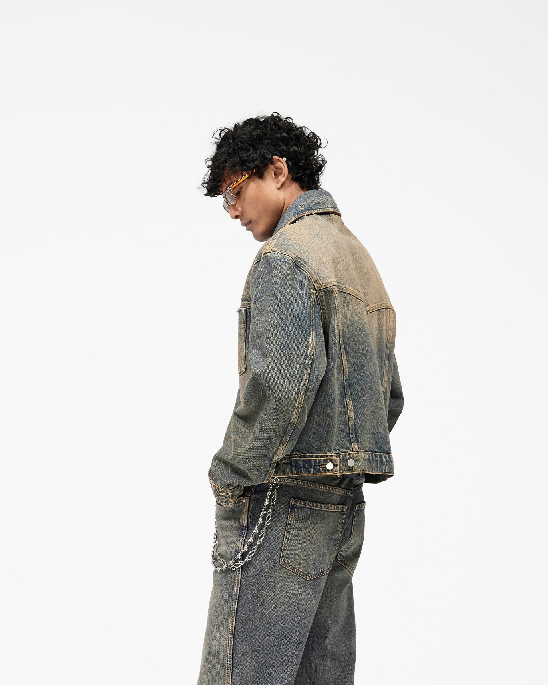 Denim Trucker - Blue Cream