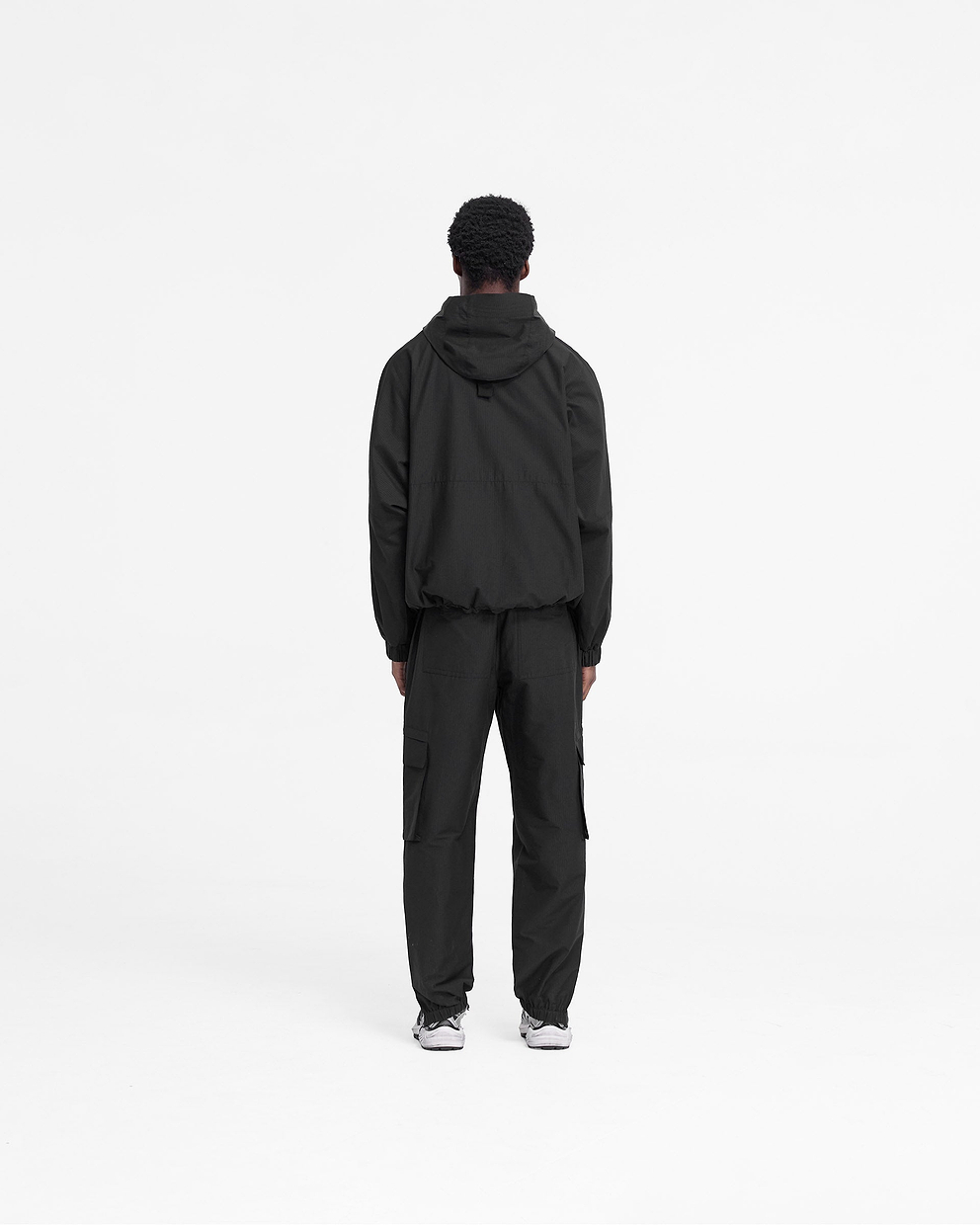 Tech Cargo Jacket - Tiefschwarz