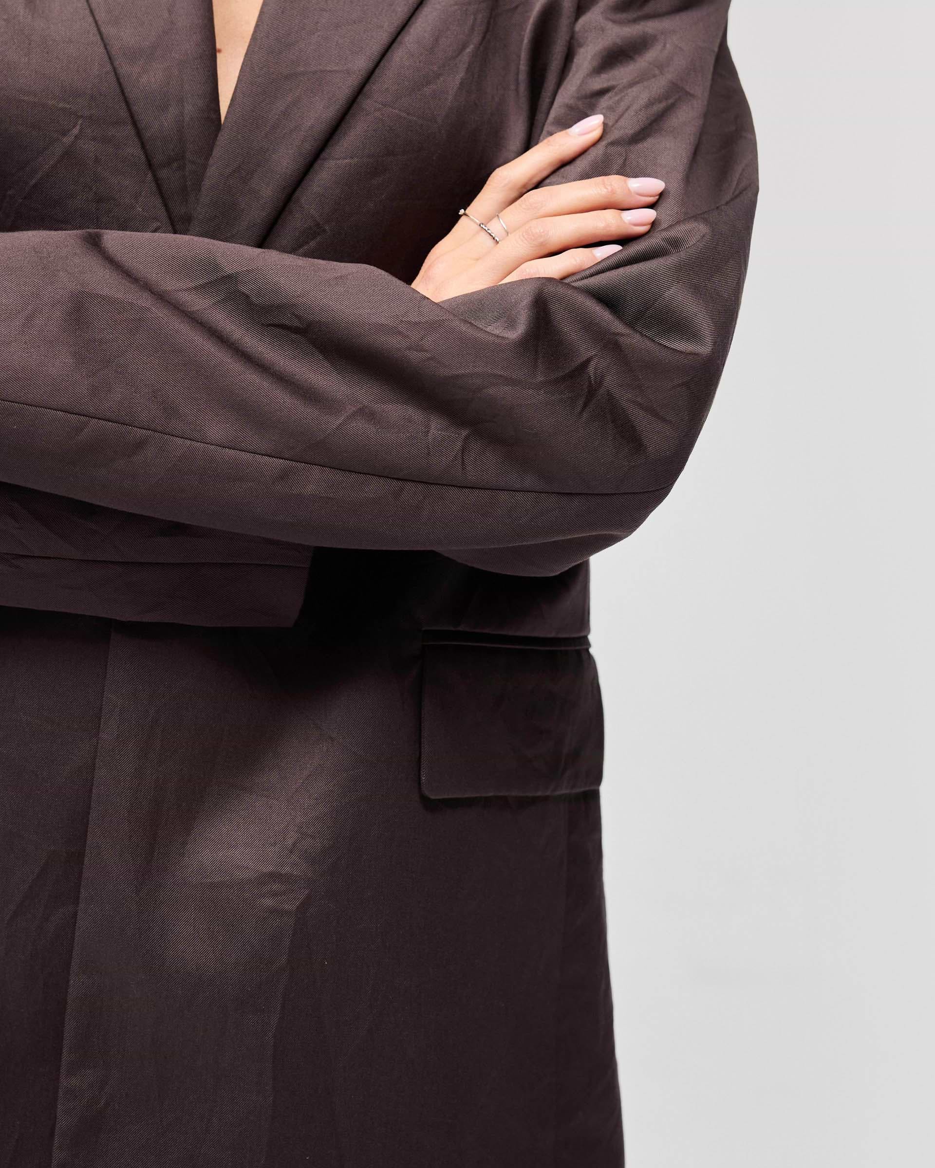 Crimp Jacket - Black Coffee