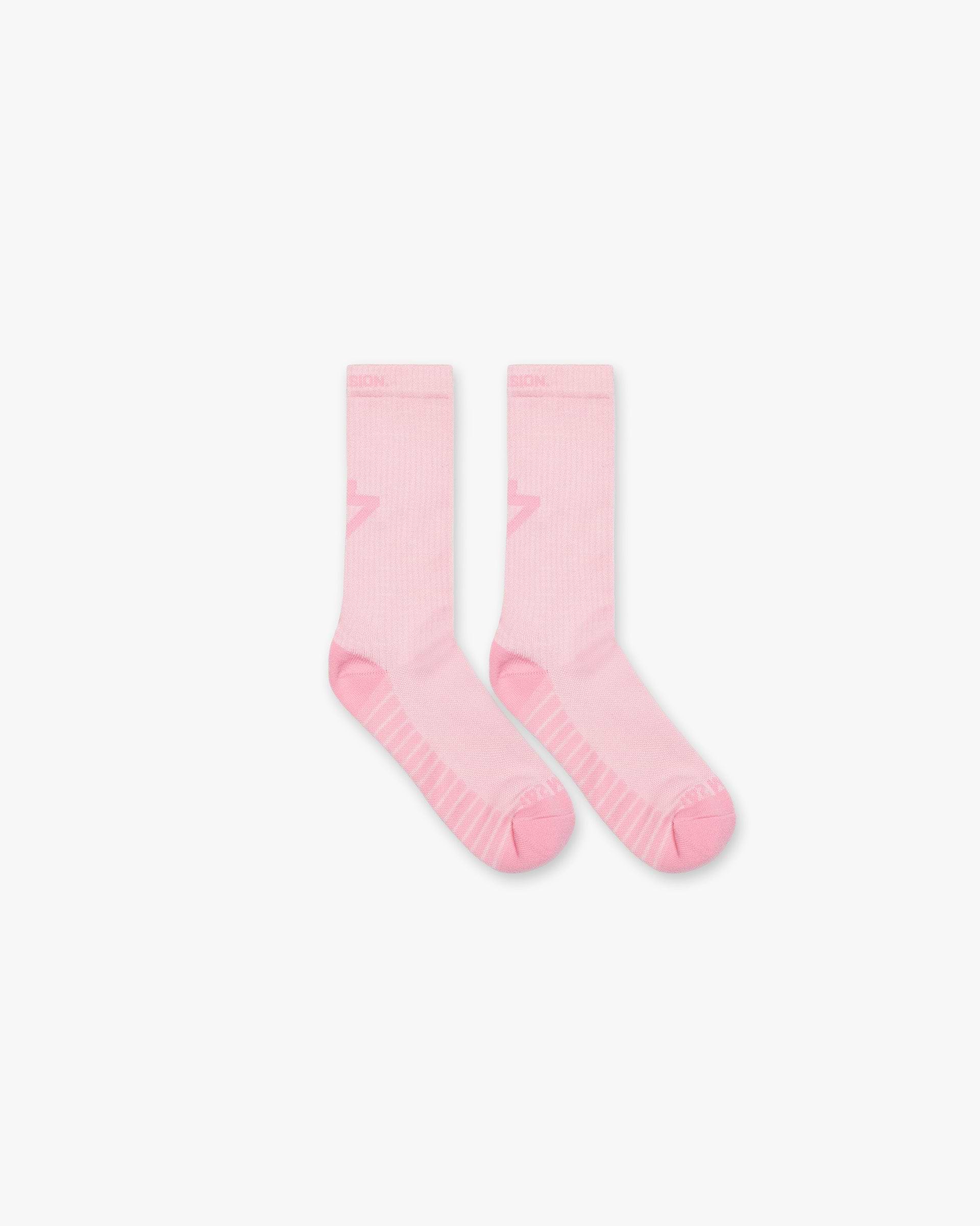 London 247 Logo Sock - Candy Pink