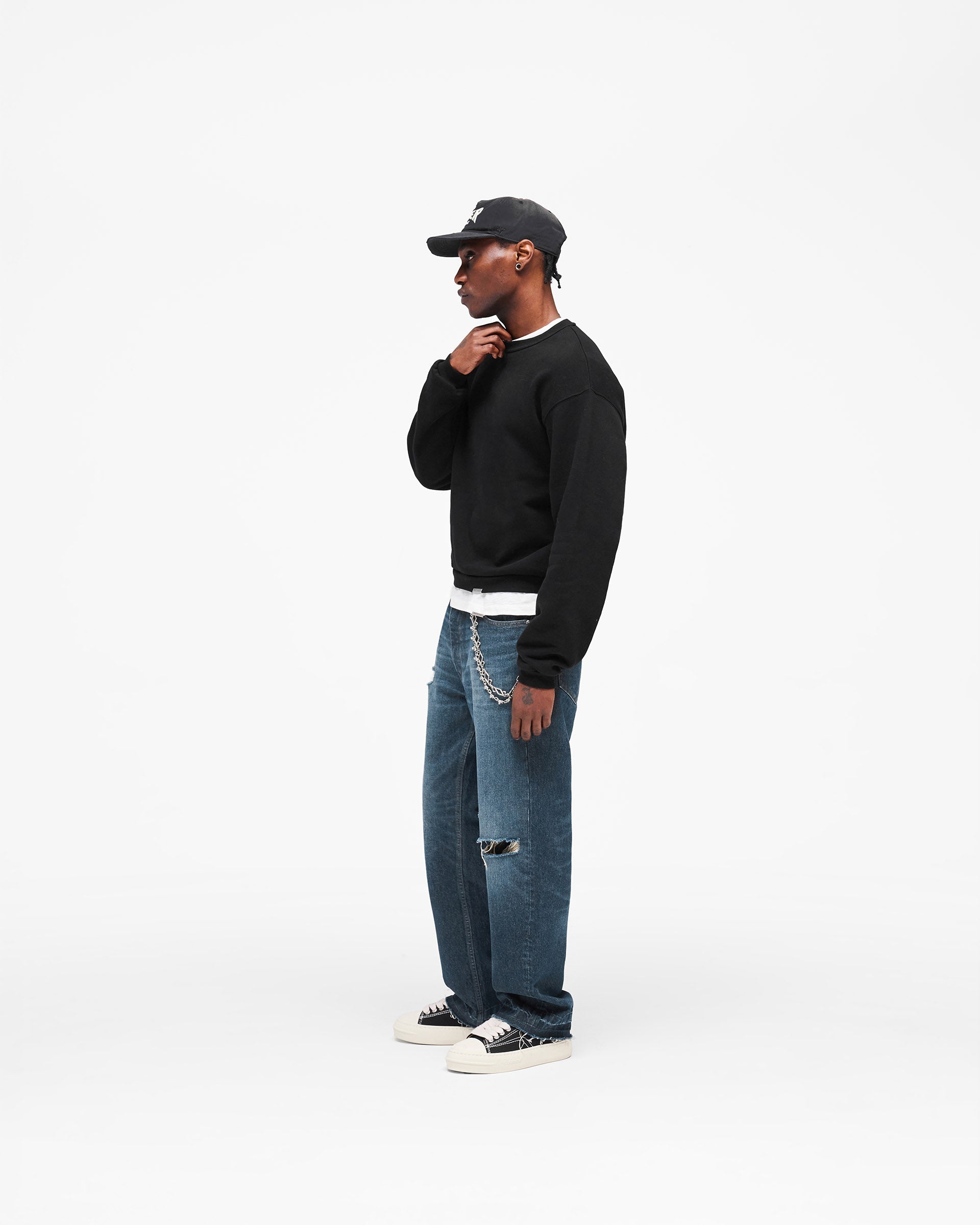 GH Shrunken Sweatshirt - Jet Black