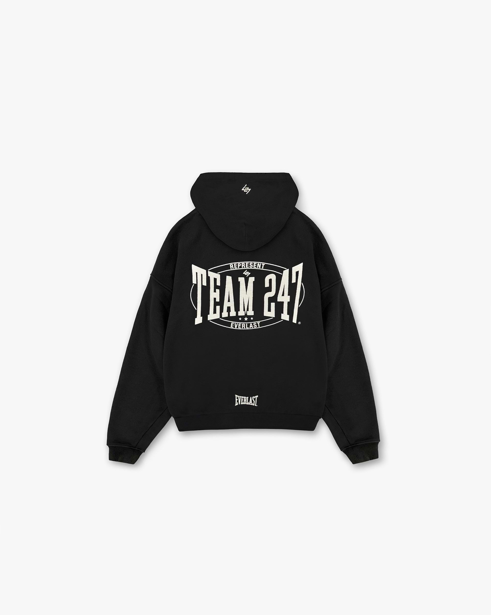 Sweat à capuche boxy 247 X Everlast Training Camp - Noir cassé