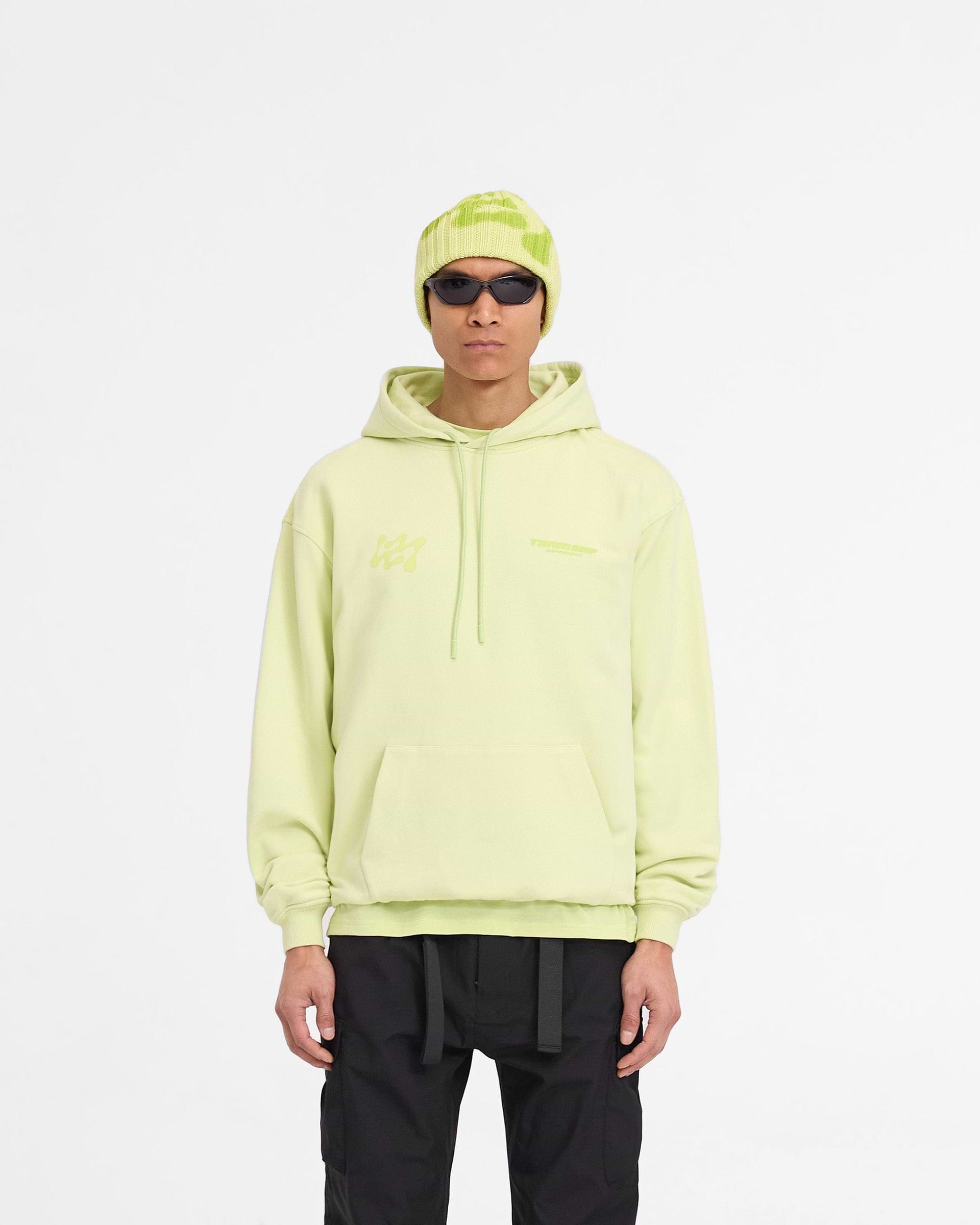 247 Future Terrains Oversized Hoodie - Citron Ombre