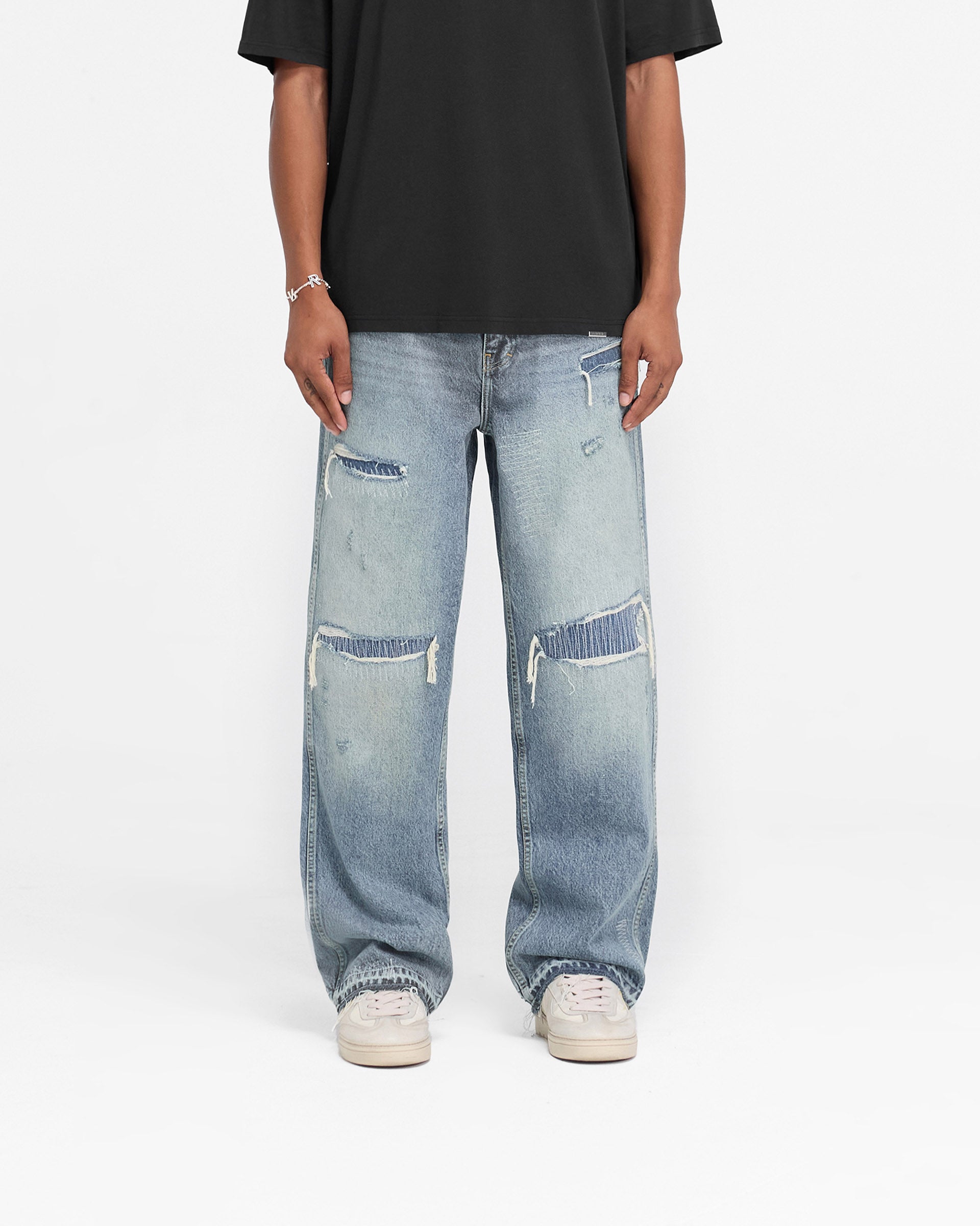 Represent X End R3 Baggy Destroyer Denim - Mechanisch Blau