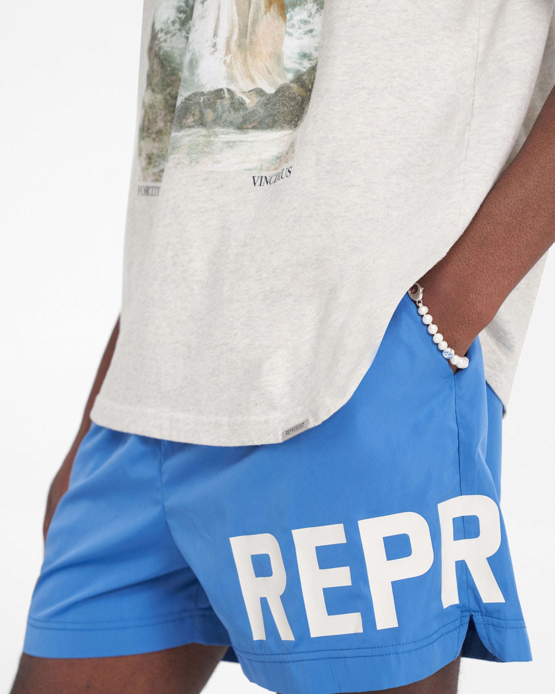 Short de Bain Represent - Bleu Ciel