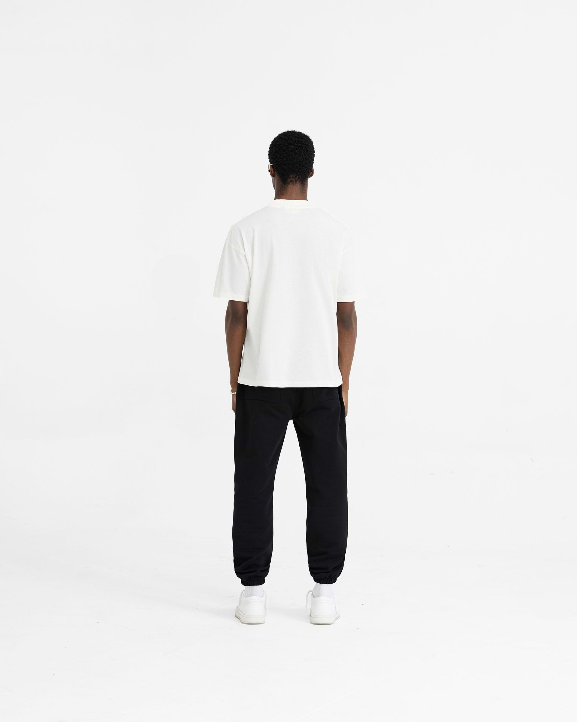 T-Shirt Oversize Initial - Blanc Plat