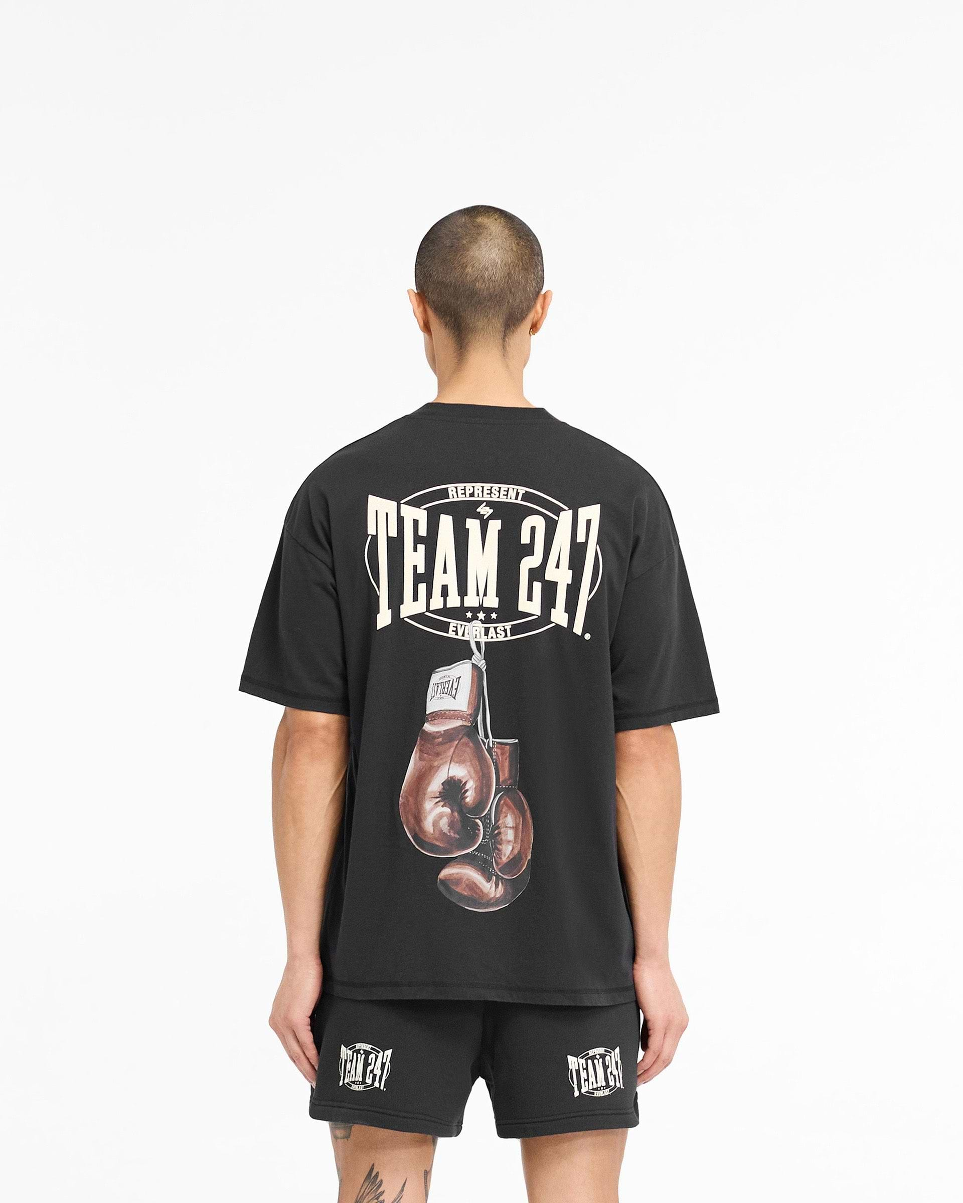 T-Shirt 247 X Everlast Training Camp - Noir Cassé