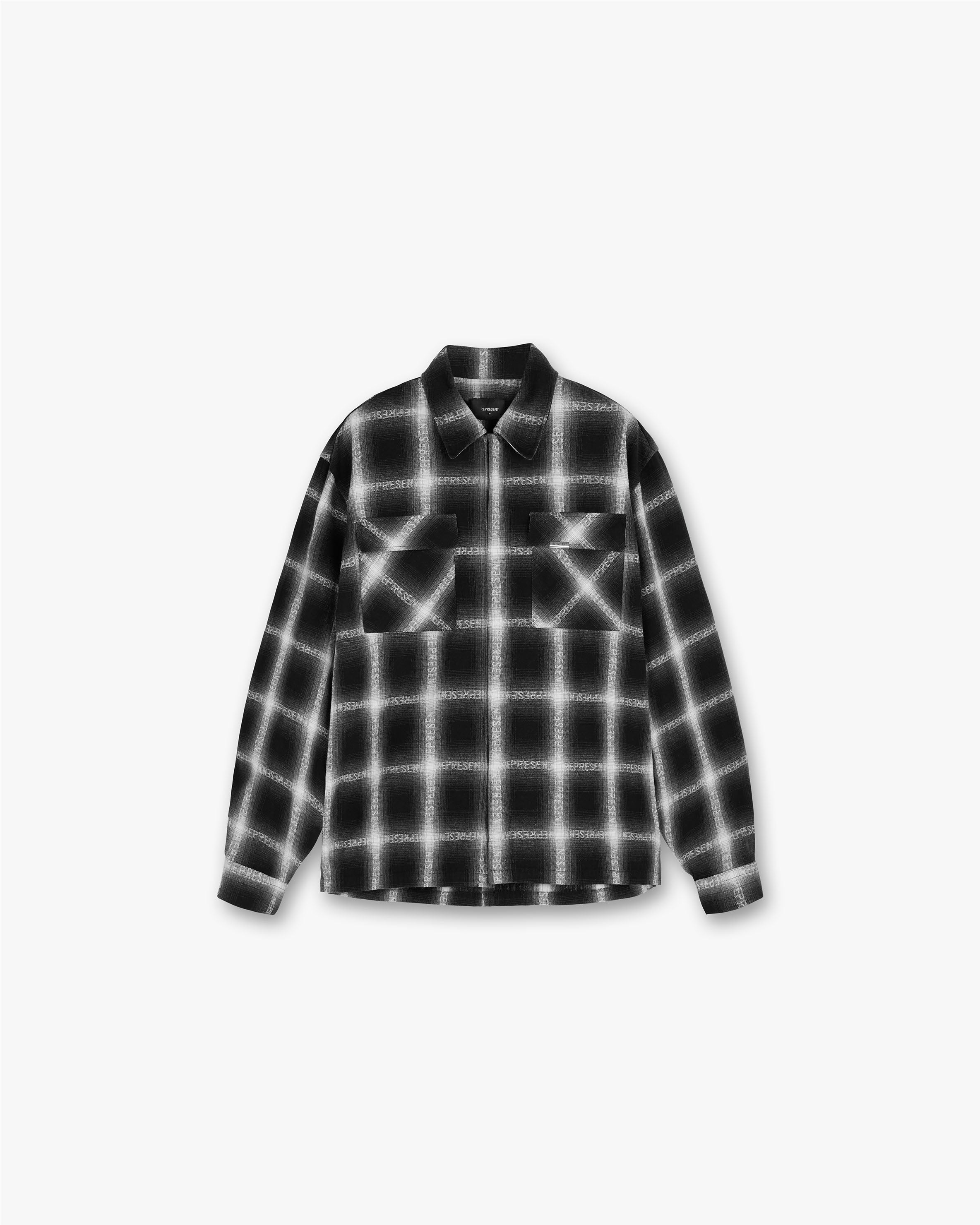 Logo Flannel Shirt - Schwarz