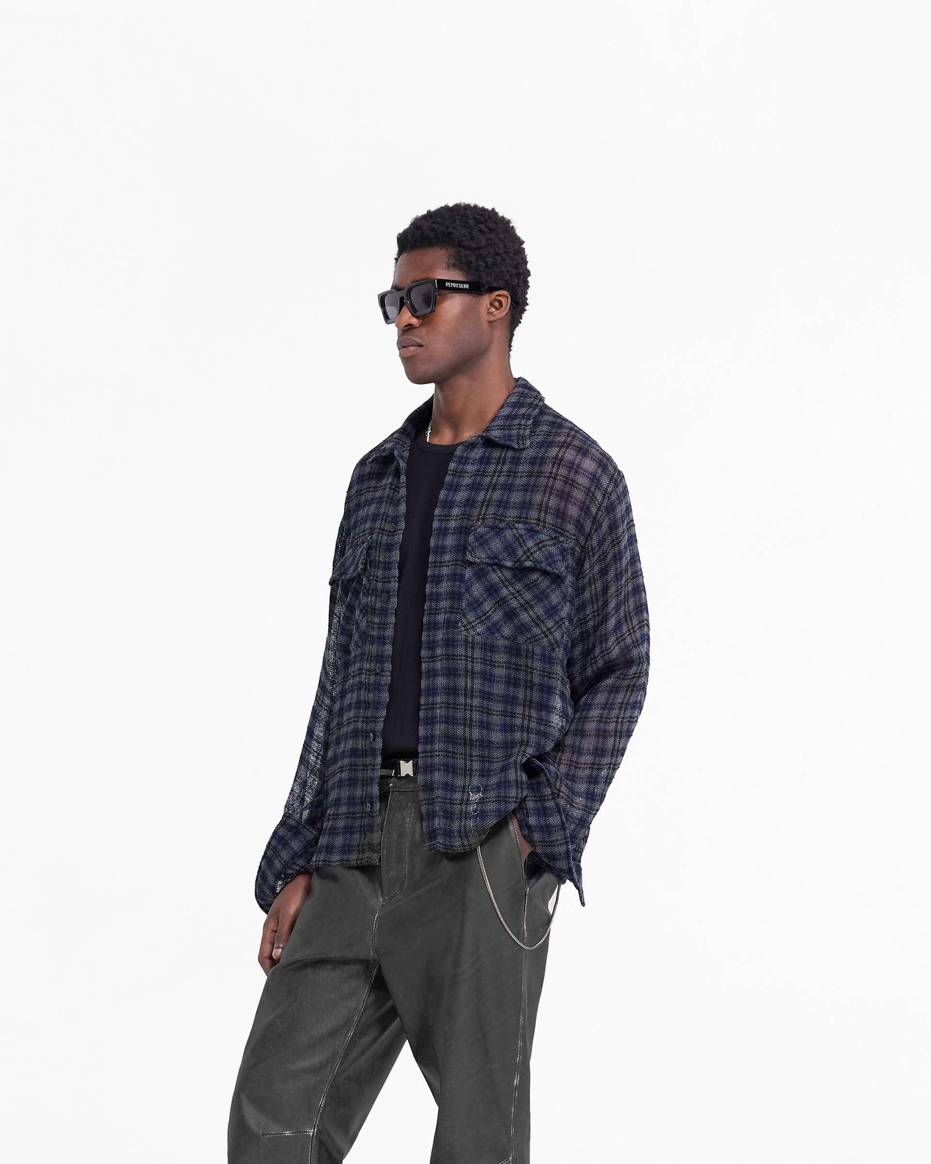 Check Flannel Shirt - Carreau bleu