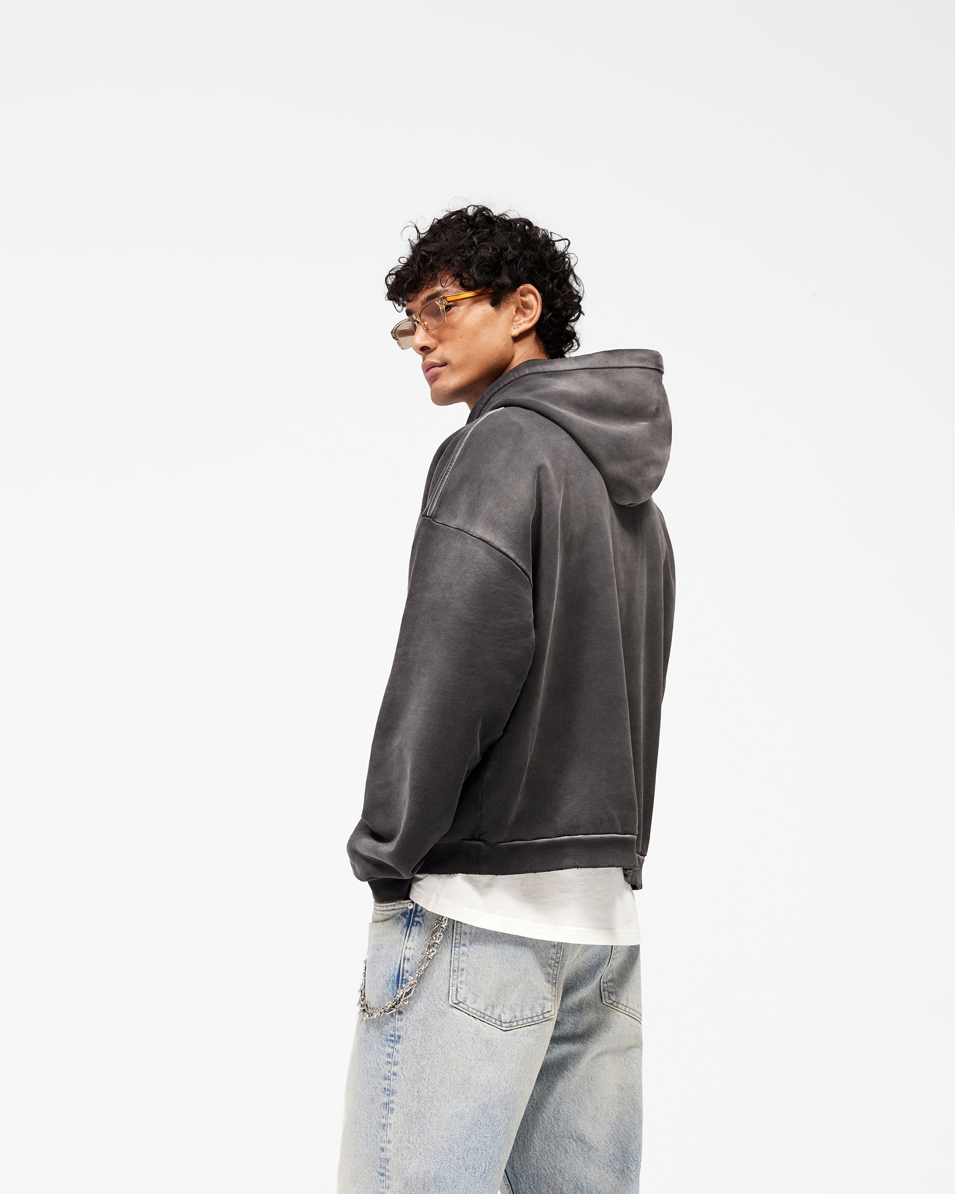 Loaded With Love Hoodie - Stained Black