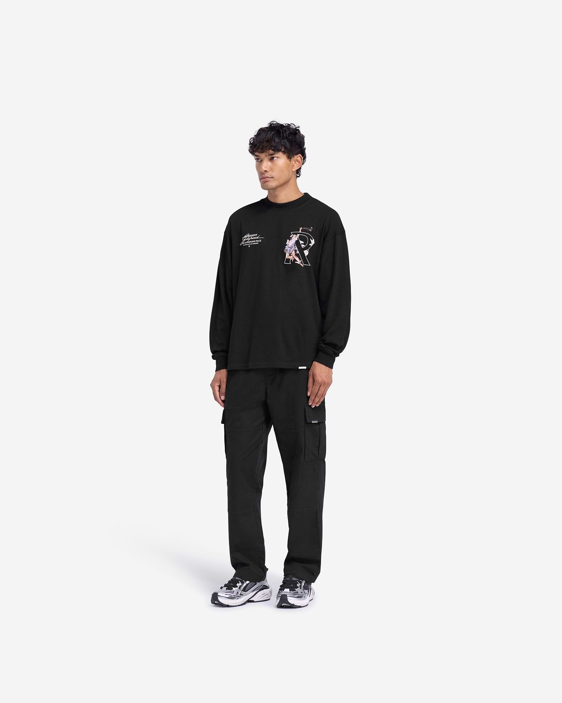 28 HERMES 黒 ロングスリーブ Tシャツ XS 28 HERMES 黒 ロングスリーブ Tシャツ XS