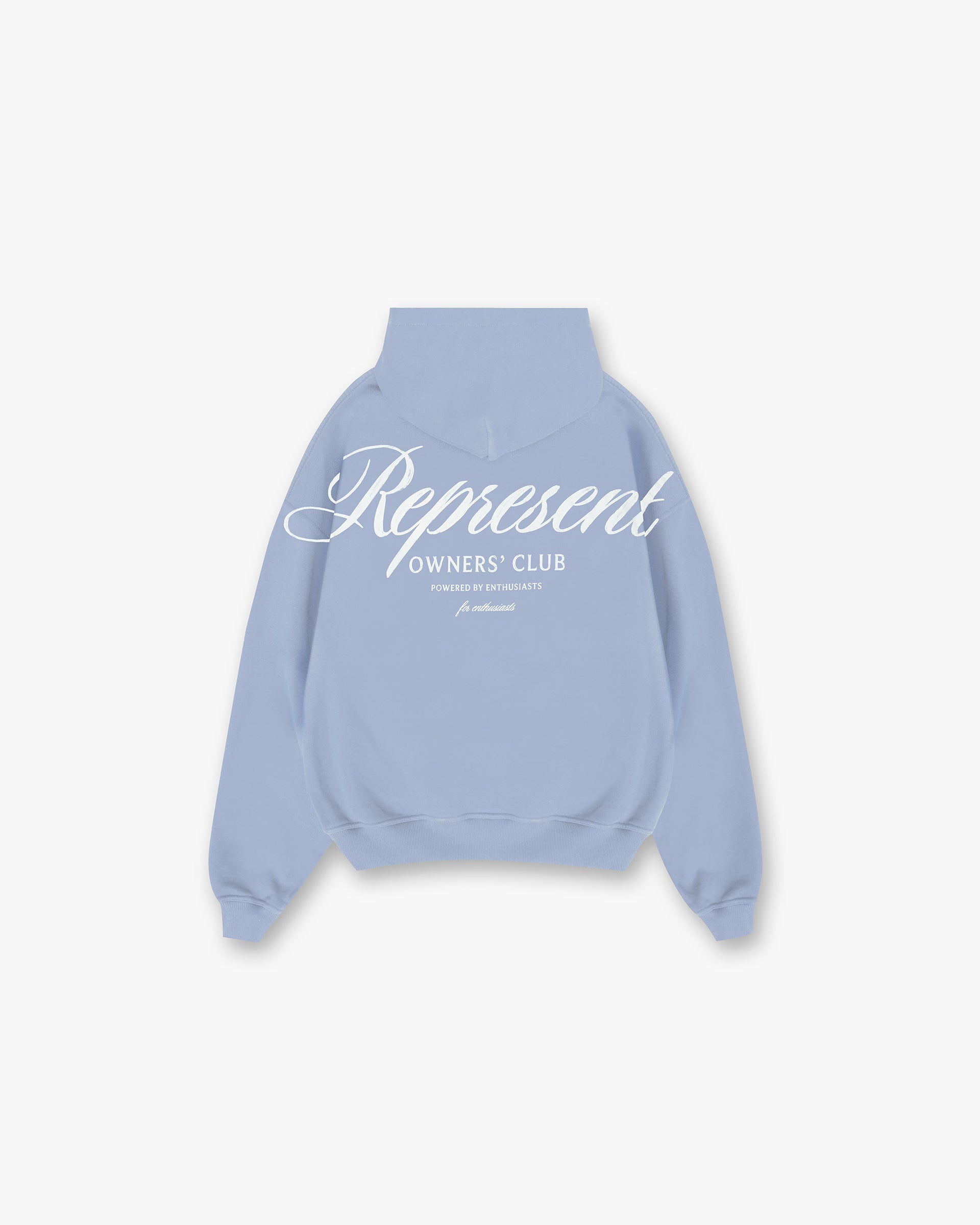 Represent Owners Club Script Hoodie - Dusty Blue