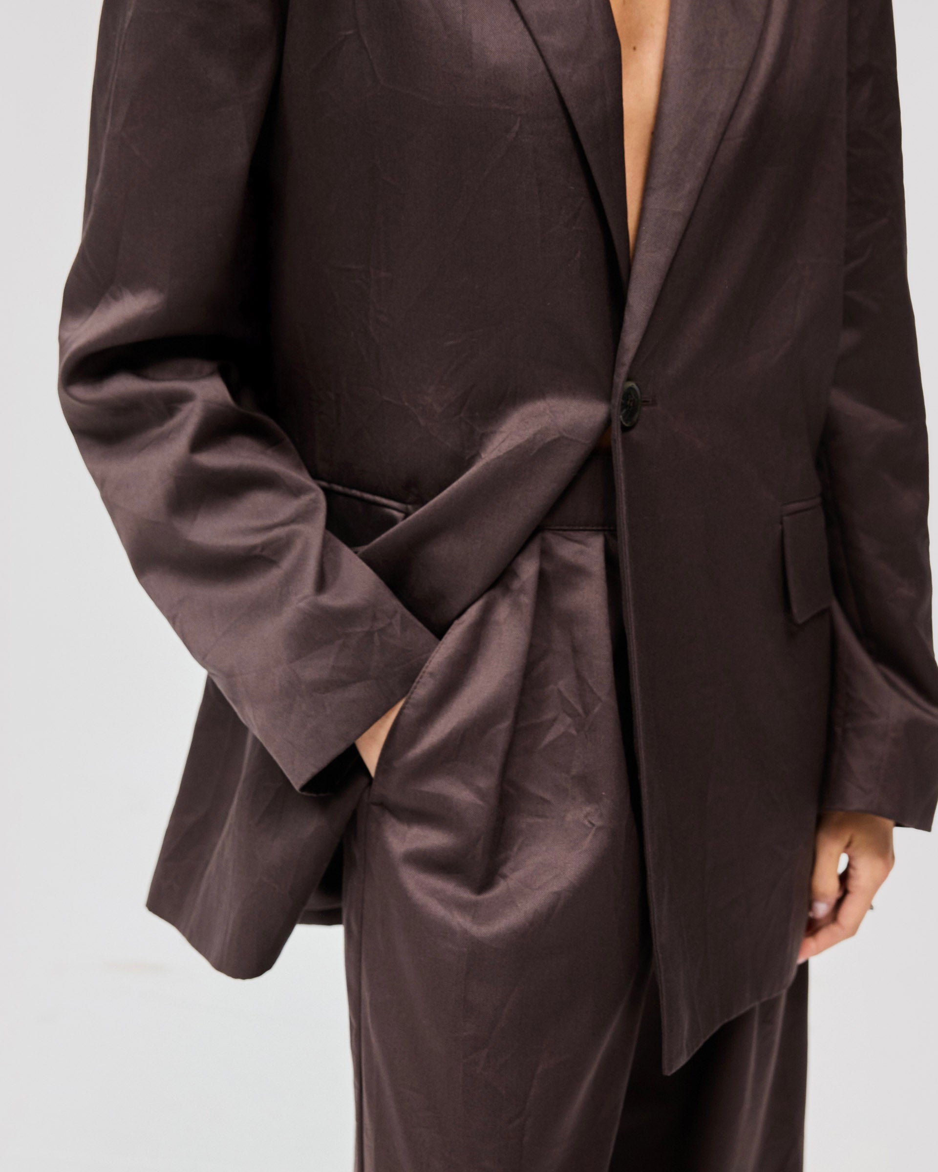 Crimp Jacket - Black Coffee