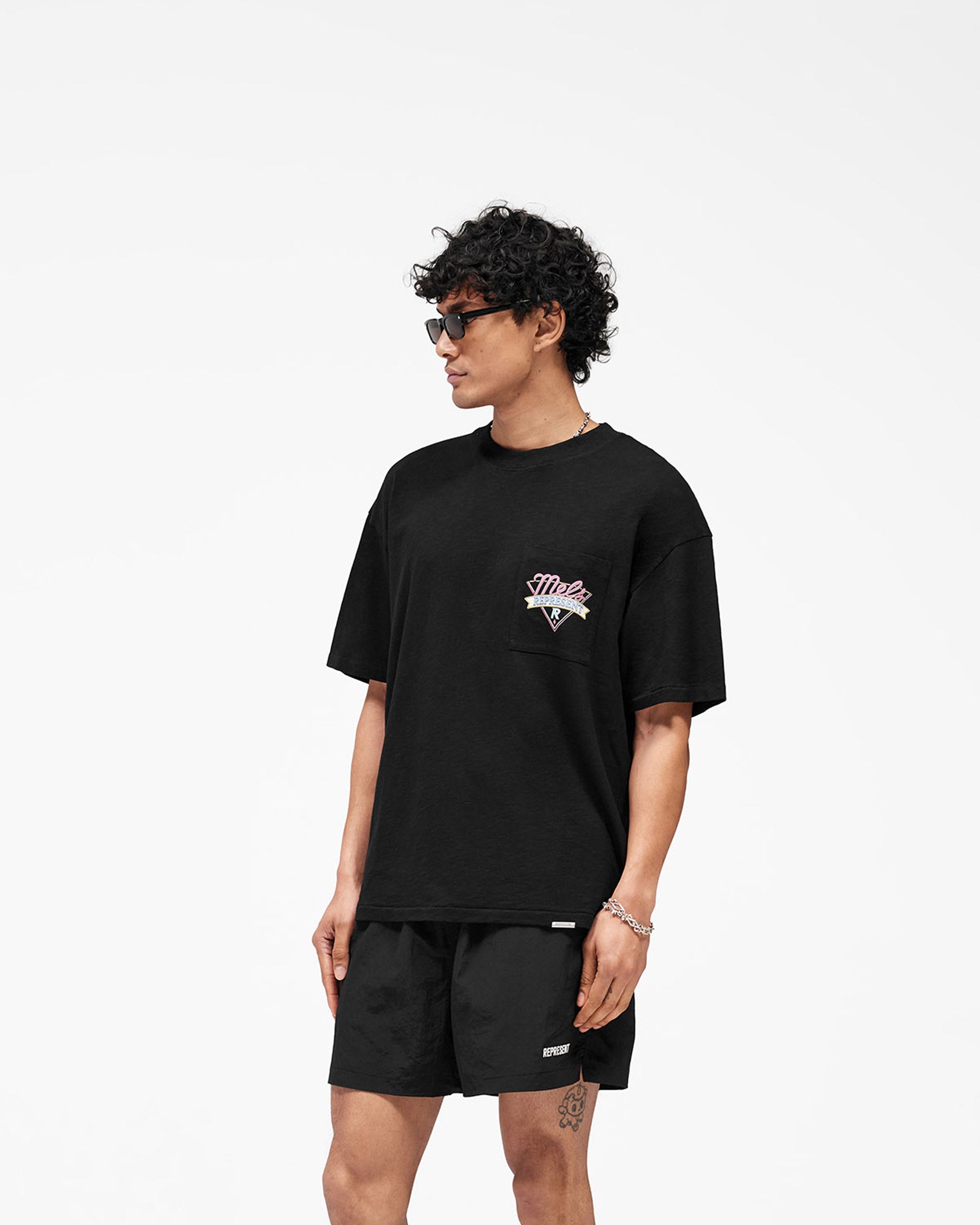 Represent x Mels Diner T-Shirt - Jet Black