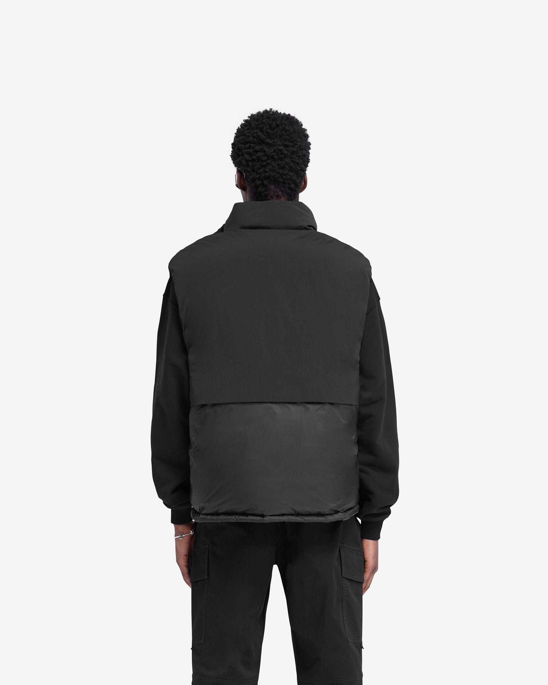 Layered Puffer Gilet - Noir Jet