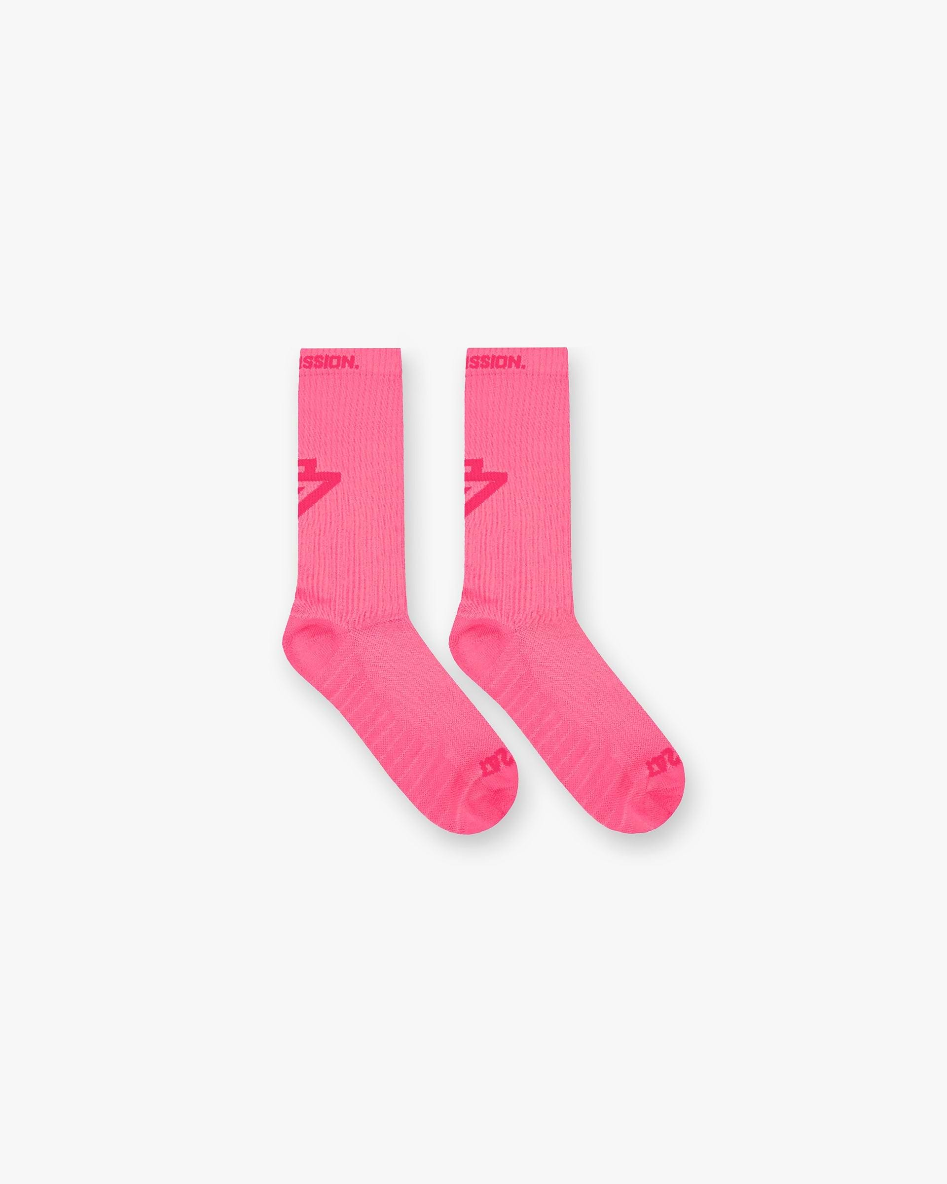 247 Logo Socks - Ultra Rose