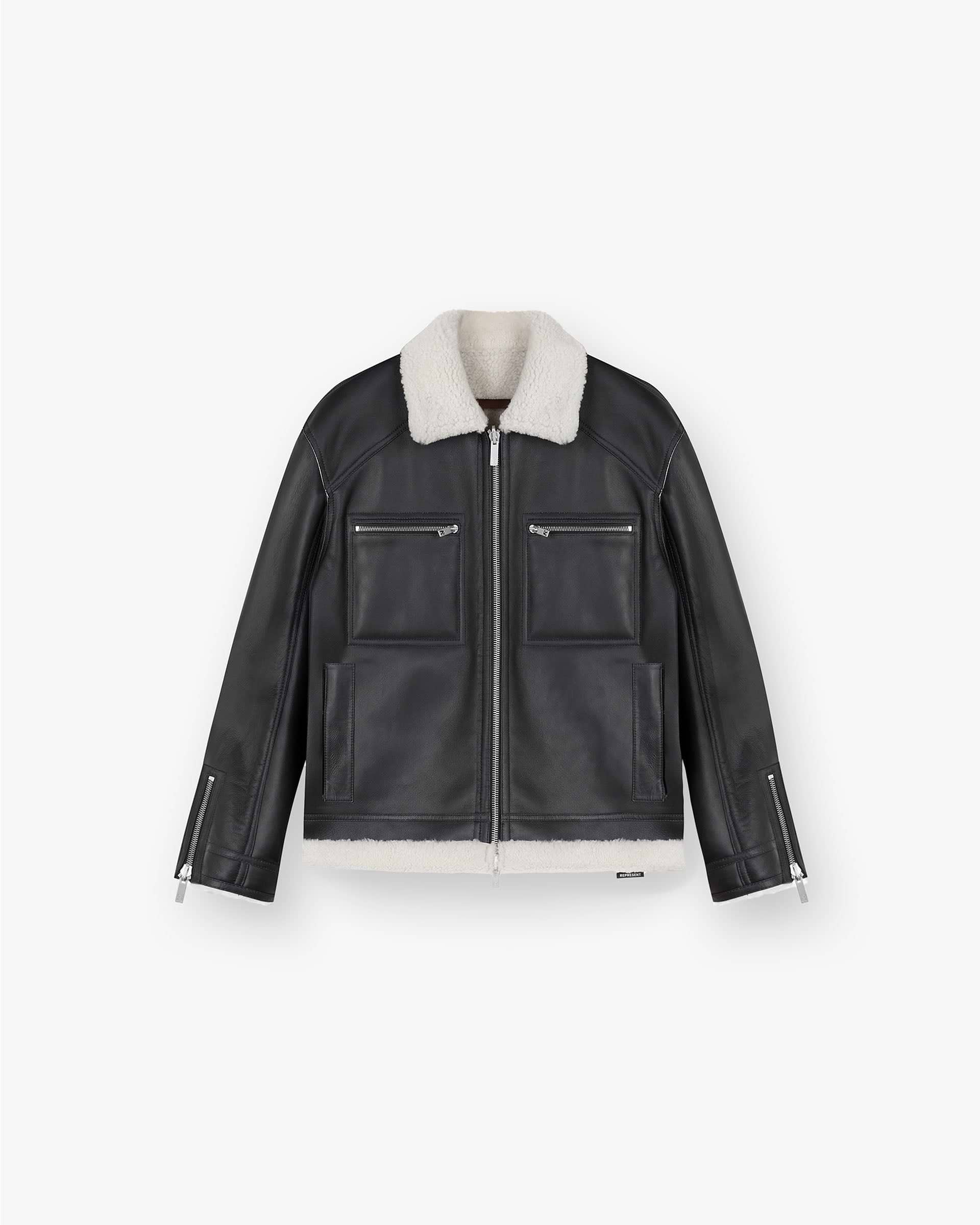 Reversible Shearling Jacket - Noir