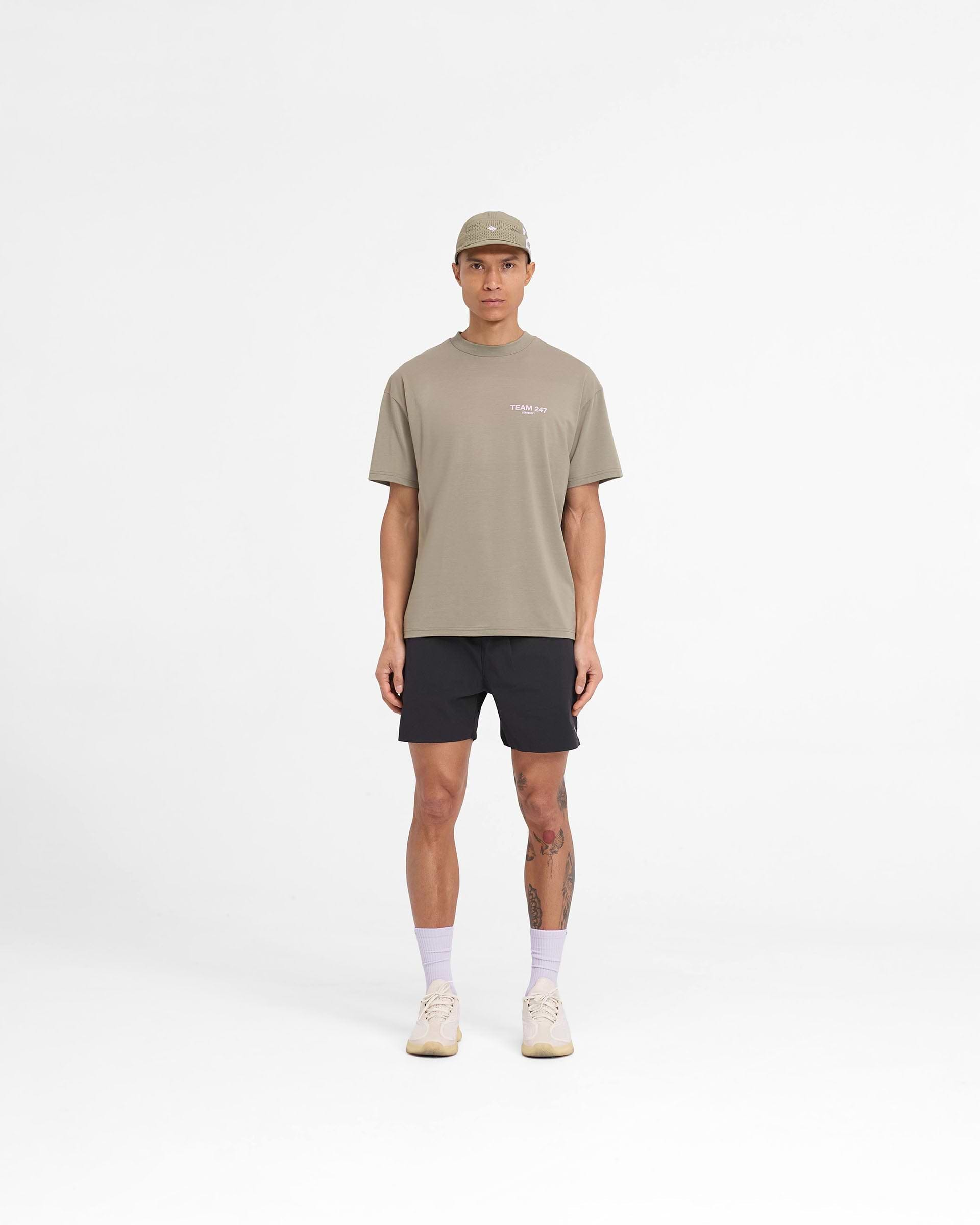 Team 247 Oversized T-Shirt - Kaki Lilas