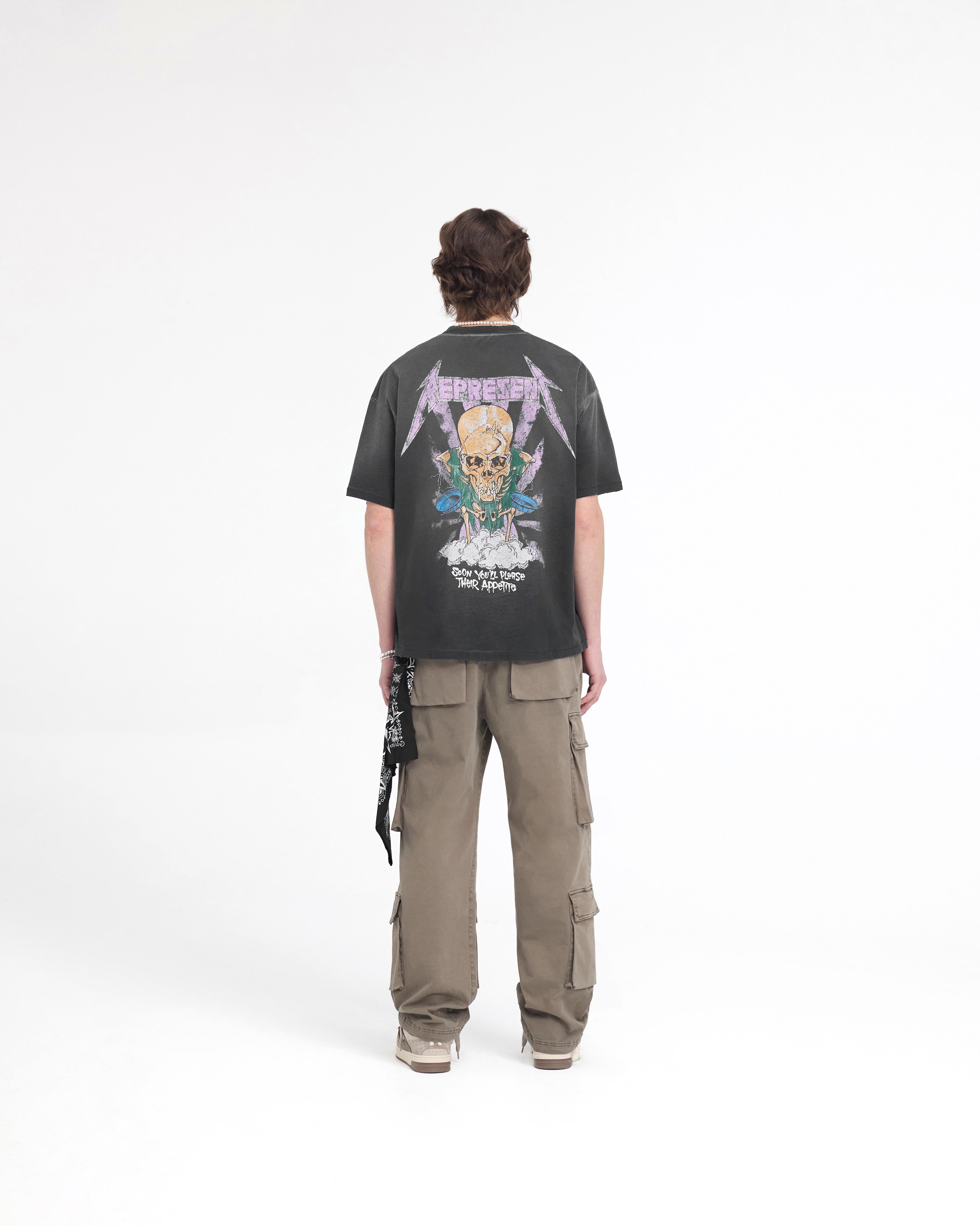 Metallica Justice T-Shirt | Stained Black | REPRESENT Metallica Justice T-Shirt | Stained Black | REPRESENT