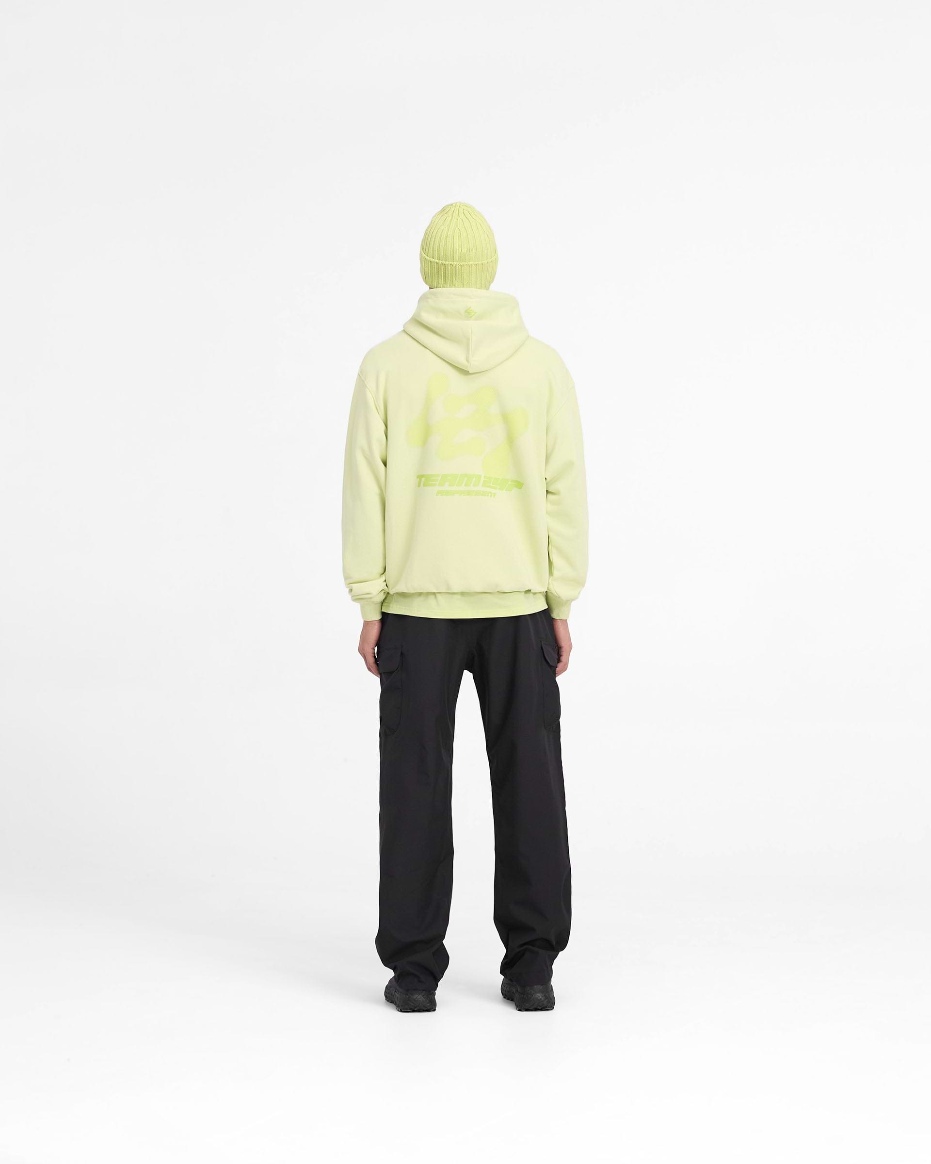 247 Future Terrains Oversized Hoodie - Citron Ombre