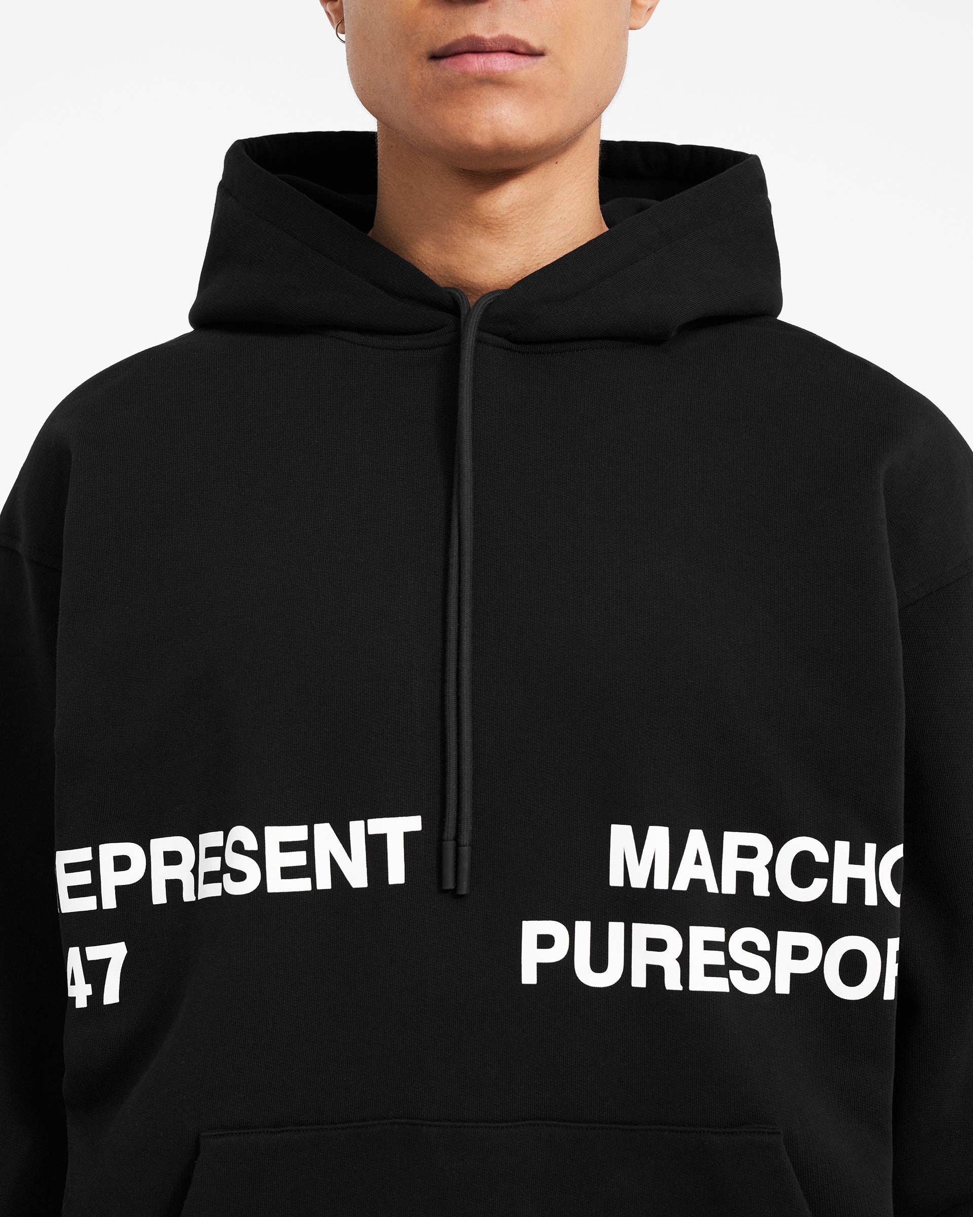 Sweat à capuche 247 Marchon Puresport - Noir