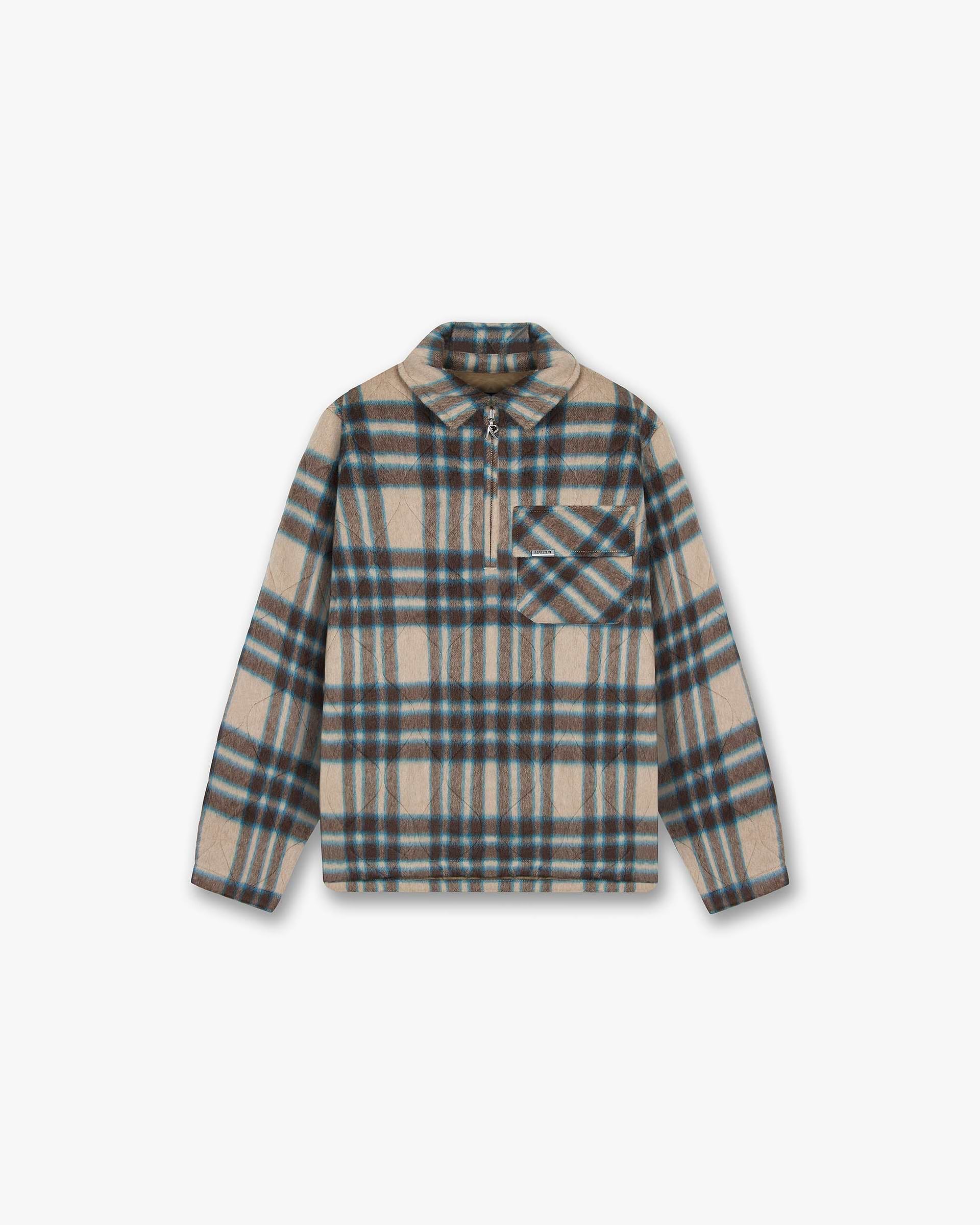 Pullover Shirt - Brown Check