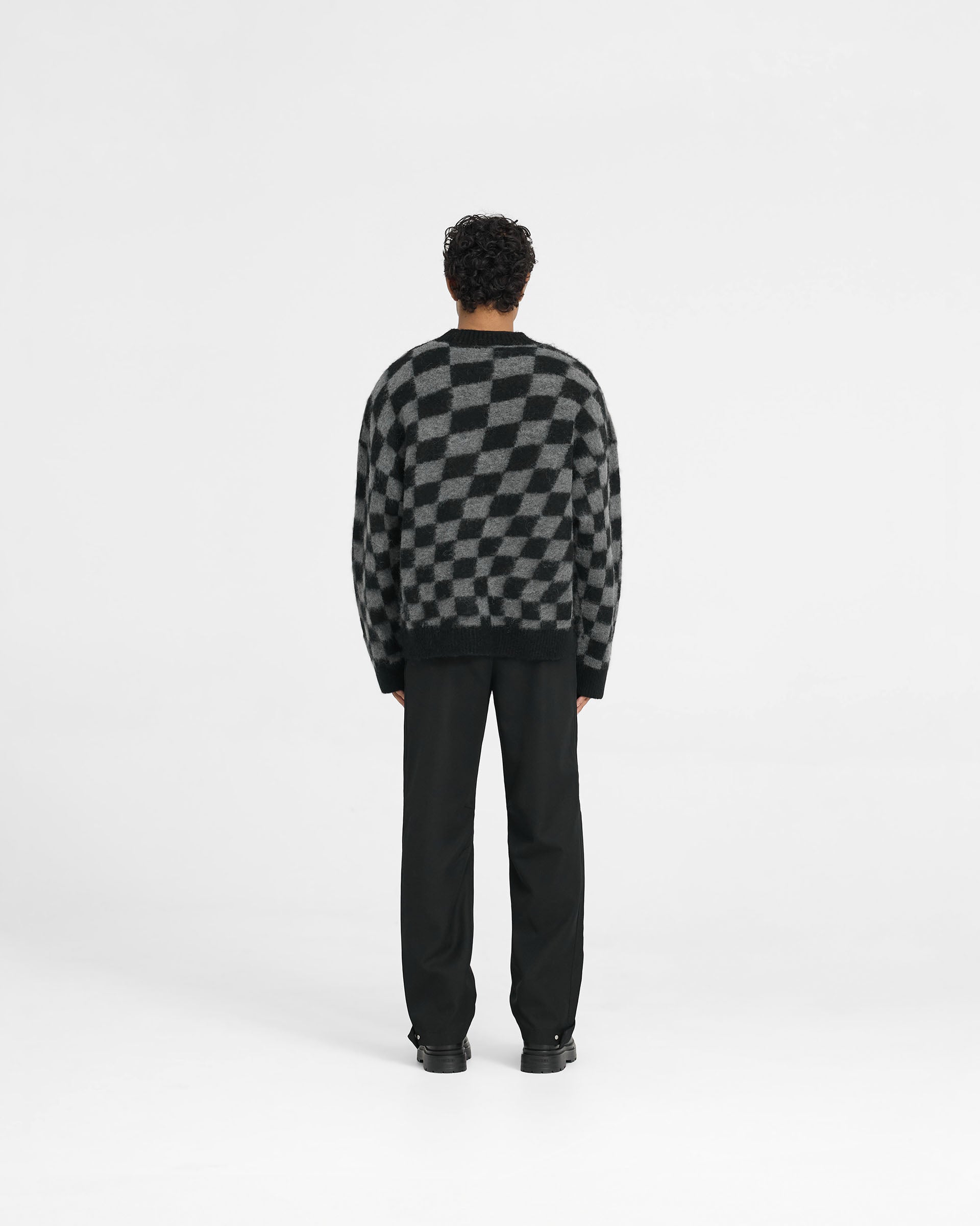 Represent X Belstaff Checkerboard Knit Sweater - Schatten