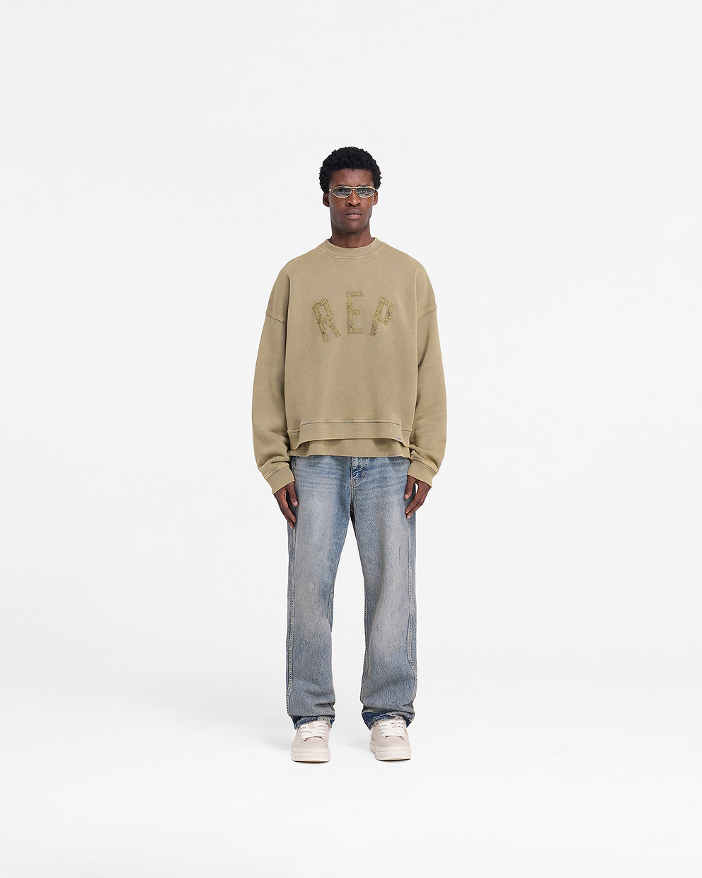 Rep Applique Sweater - Rehbraun