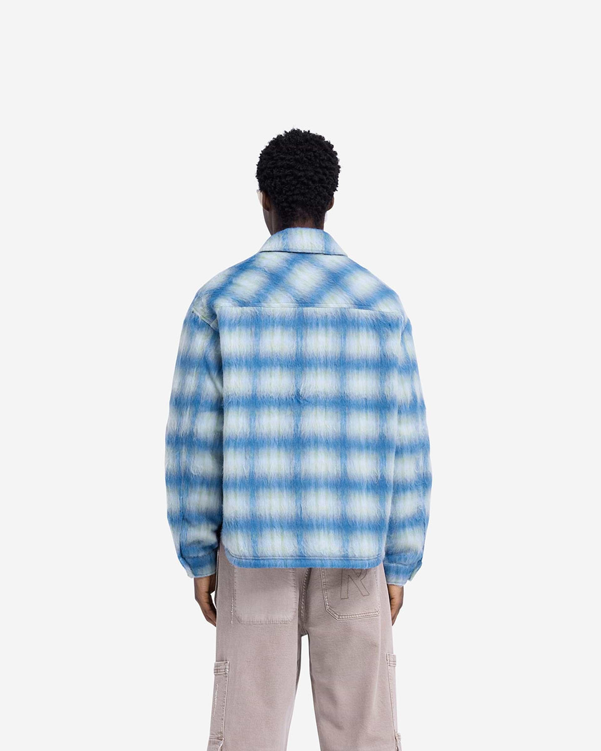 Textured Overshirt - Bleu Électrique