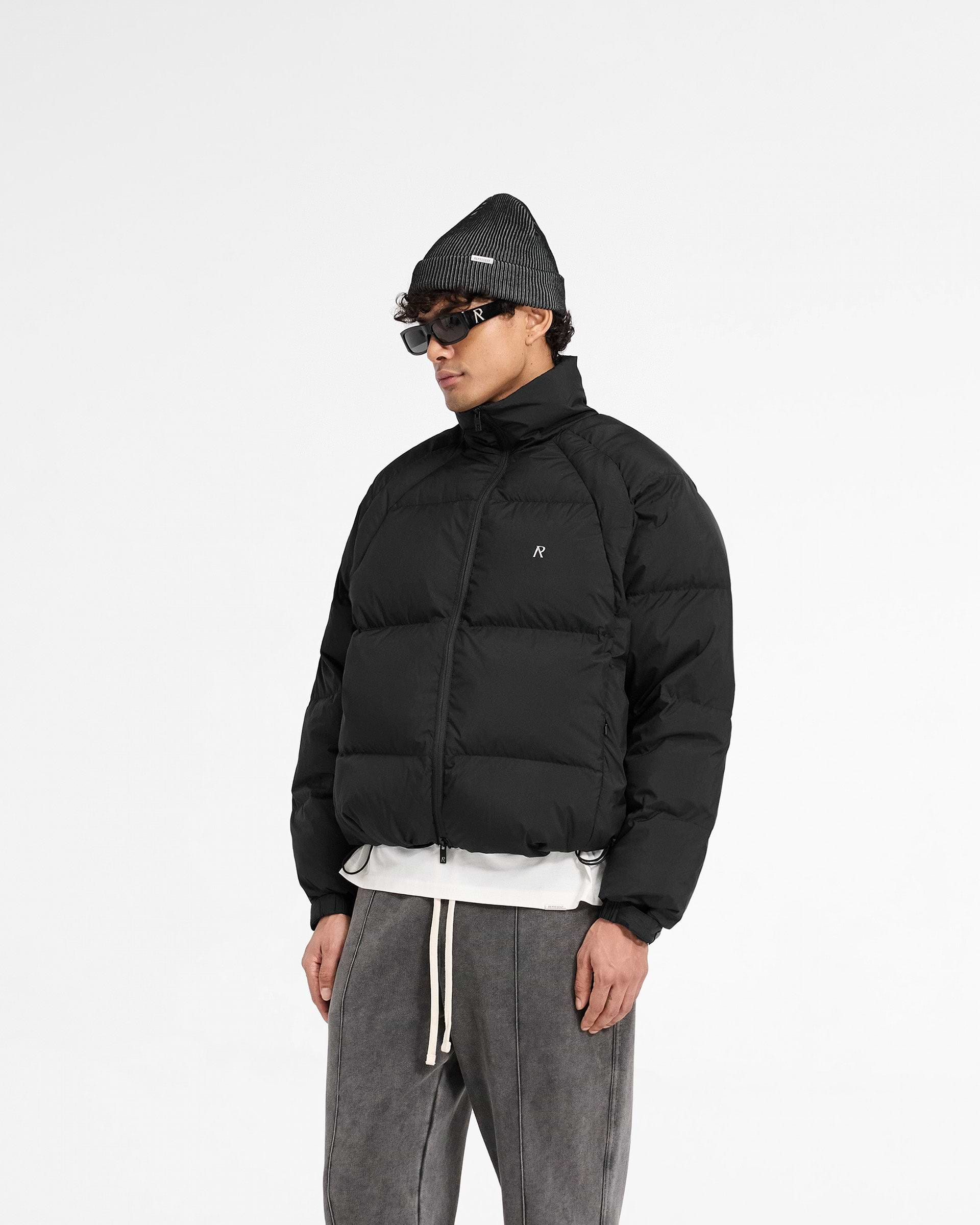 Funnel Neck Puffer - Schwarz