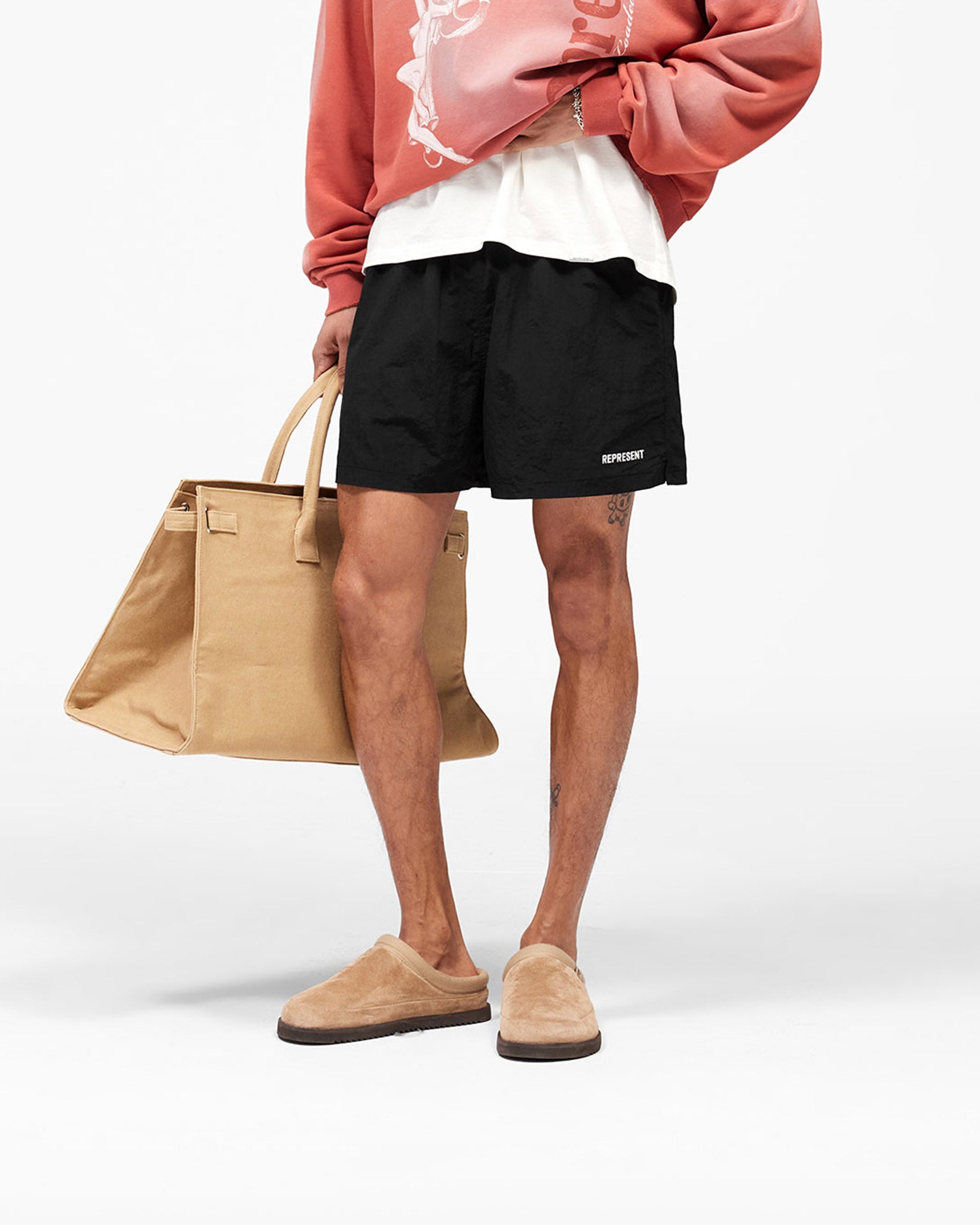 Represent Swim Short - Jet Black