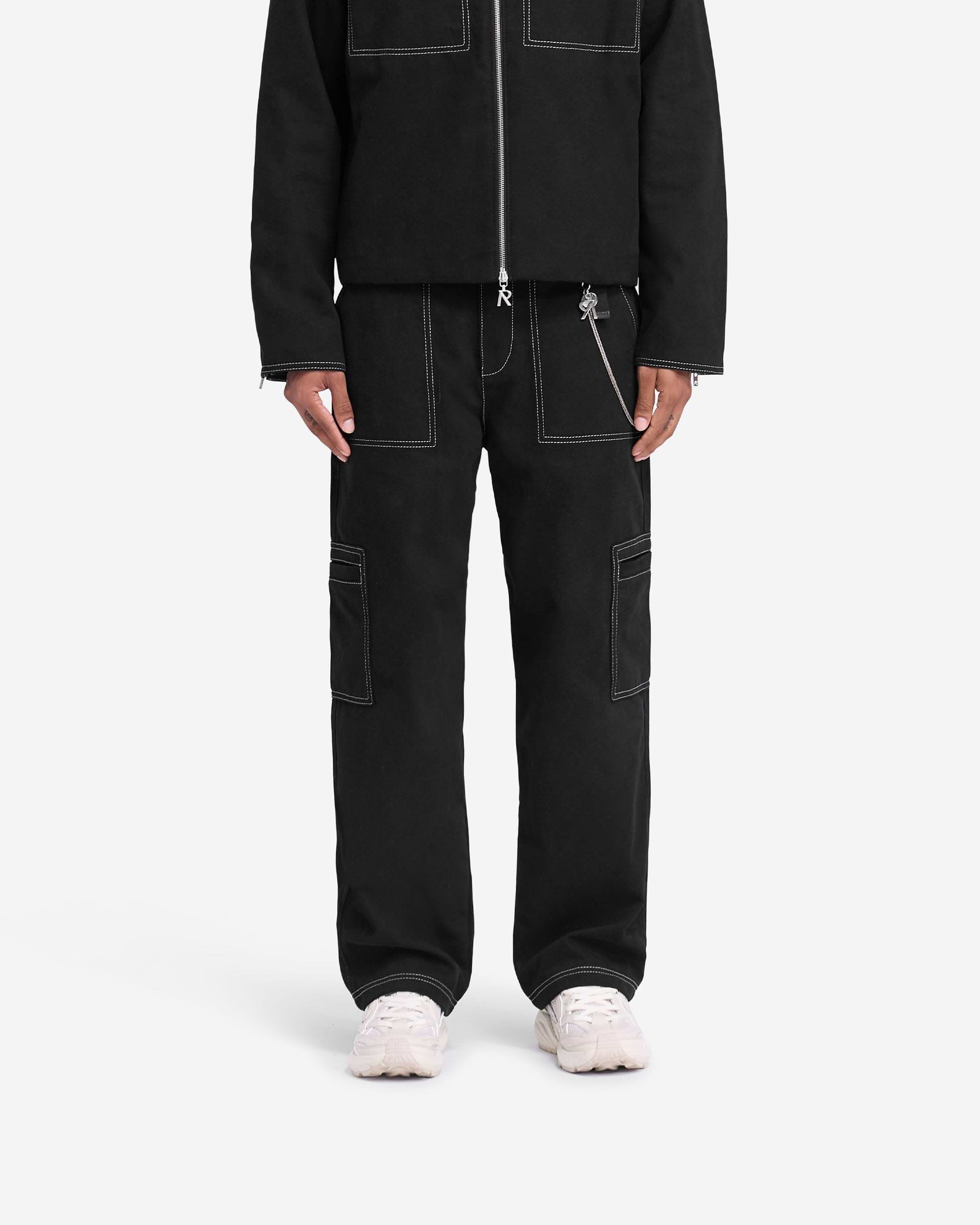 Contrast Stitch Pant - Noir Intense