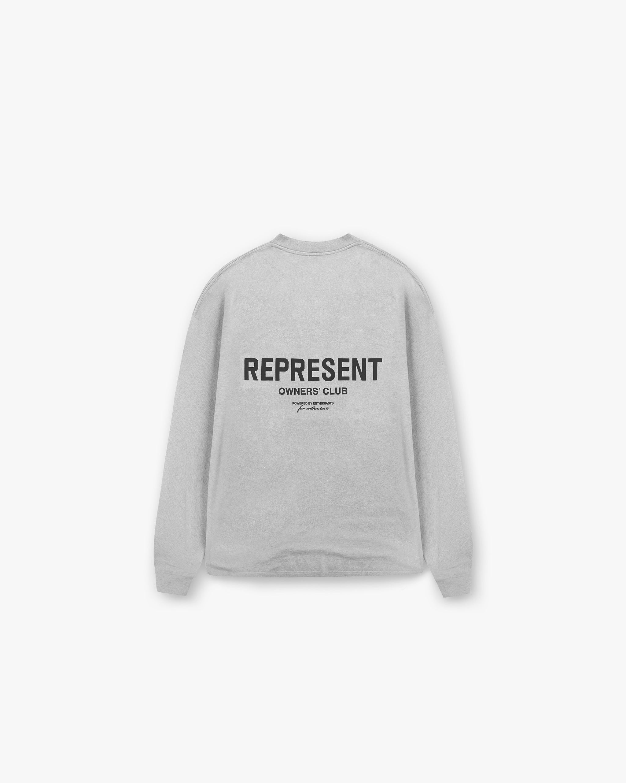 Represent Owners Club Long Sleeve T-Shirt | Ash Grey T-Shirts Owners Club | Represent Clo