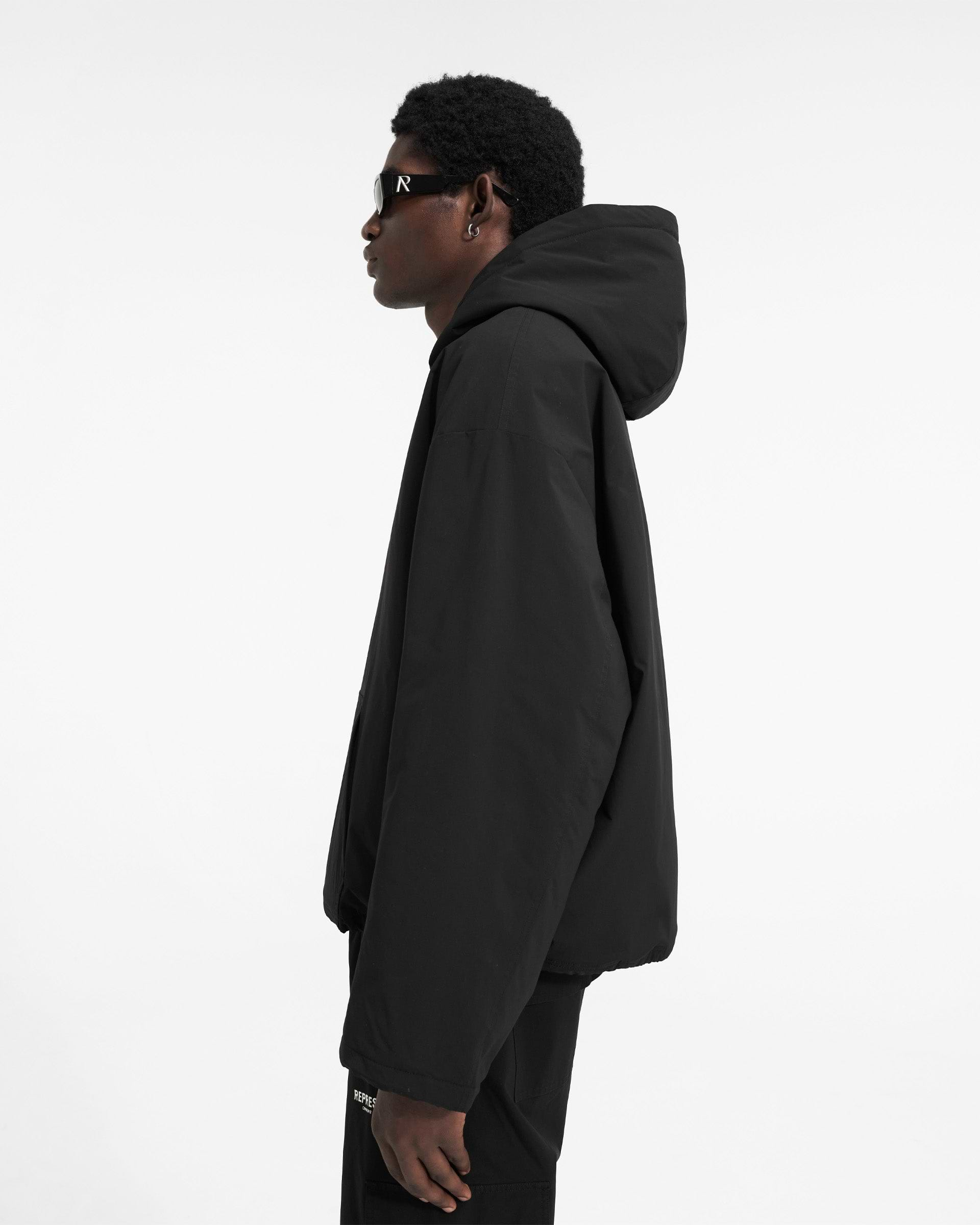 Represent Owners Club Hooded Pullover Jacket - Schwarz