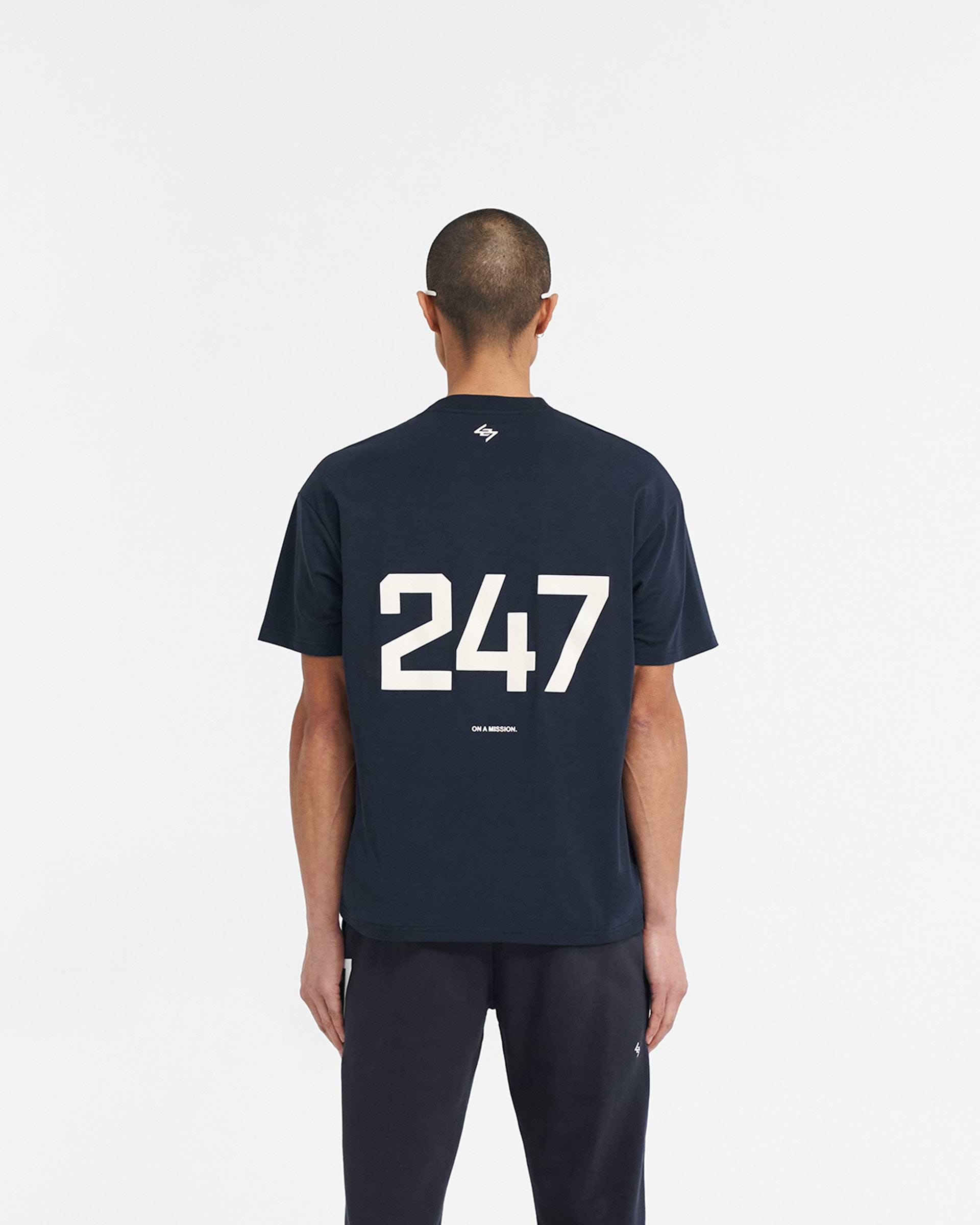 247 Oversized T-Shirt - Marineblau