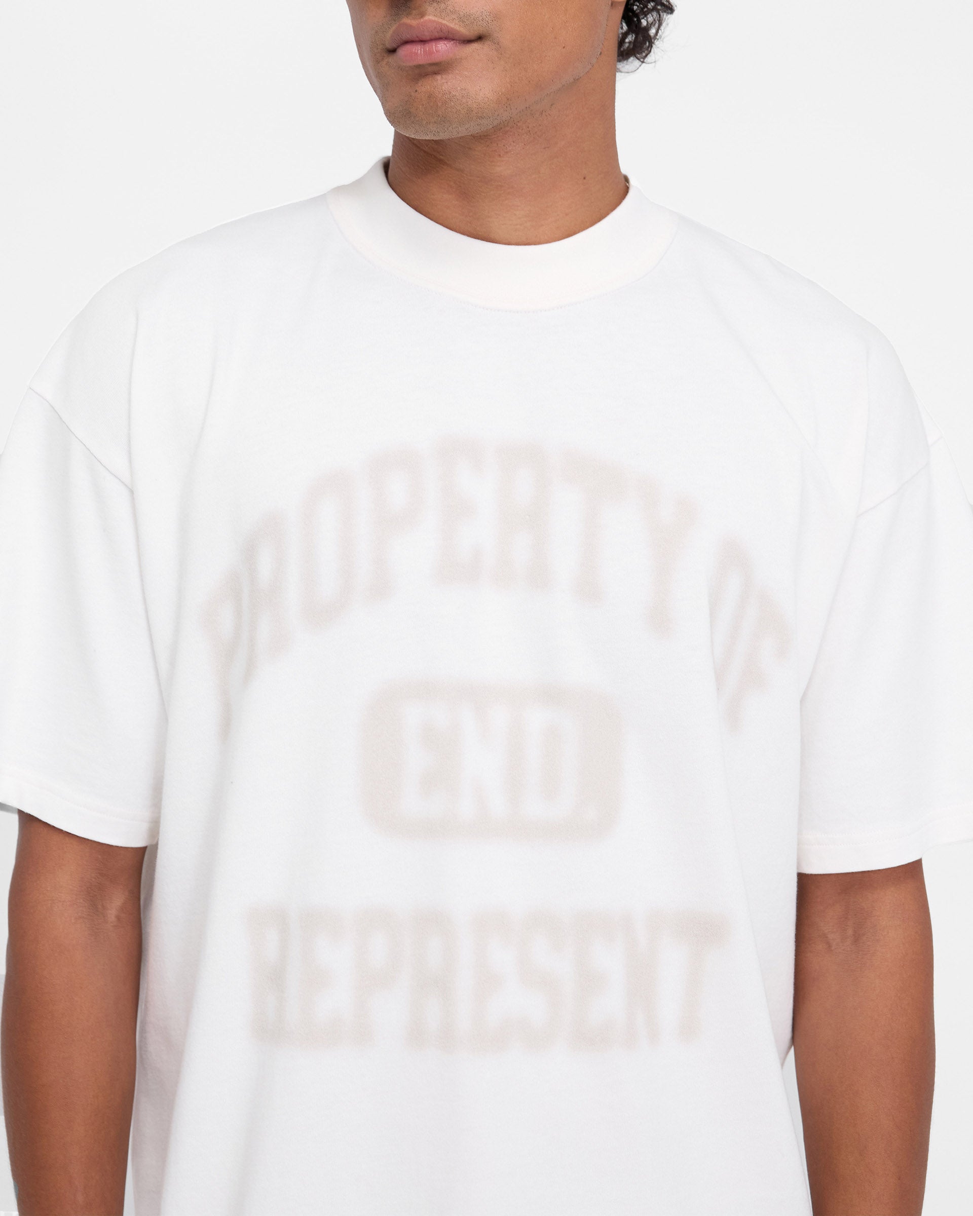 Represent X End Property Of T-Shirt - Blanc Ivoire