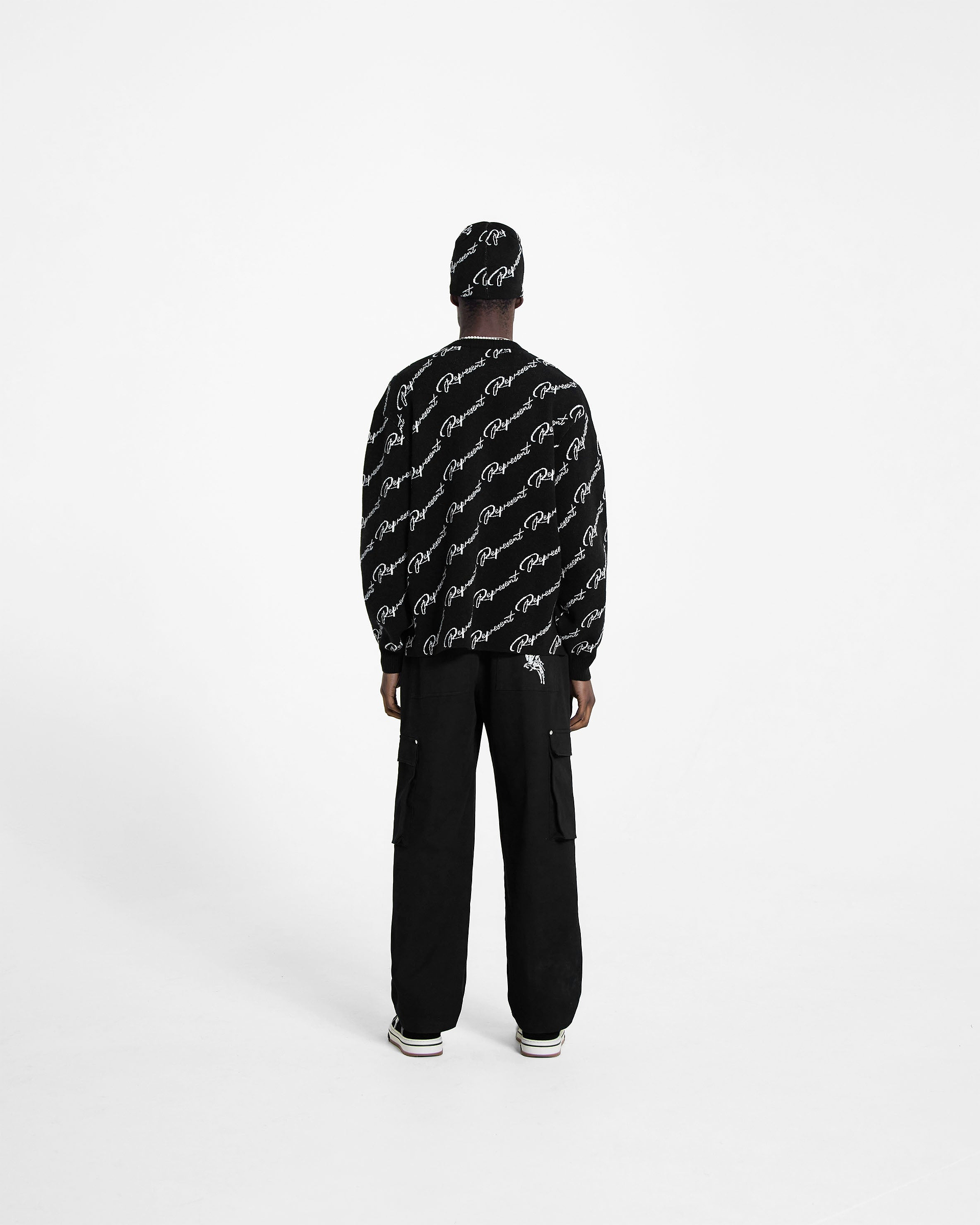 Pull Jacquard Represent - Noir