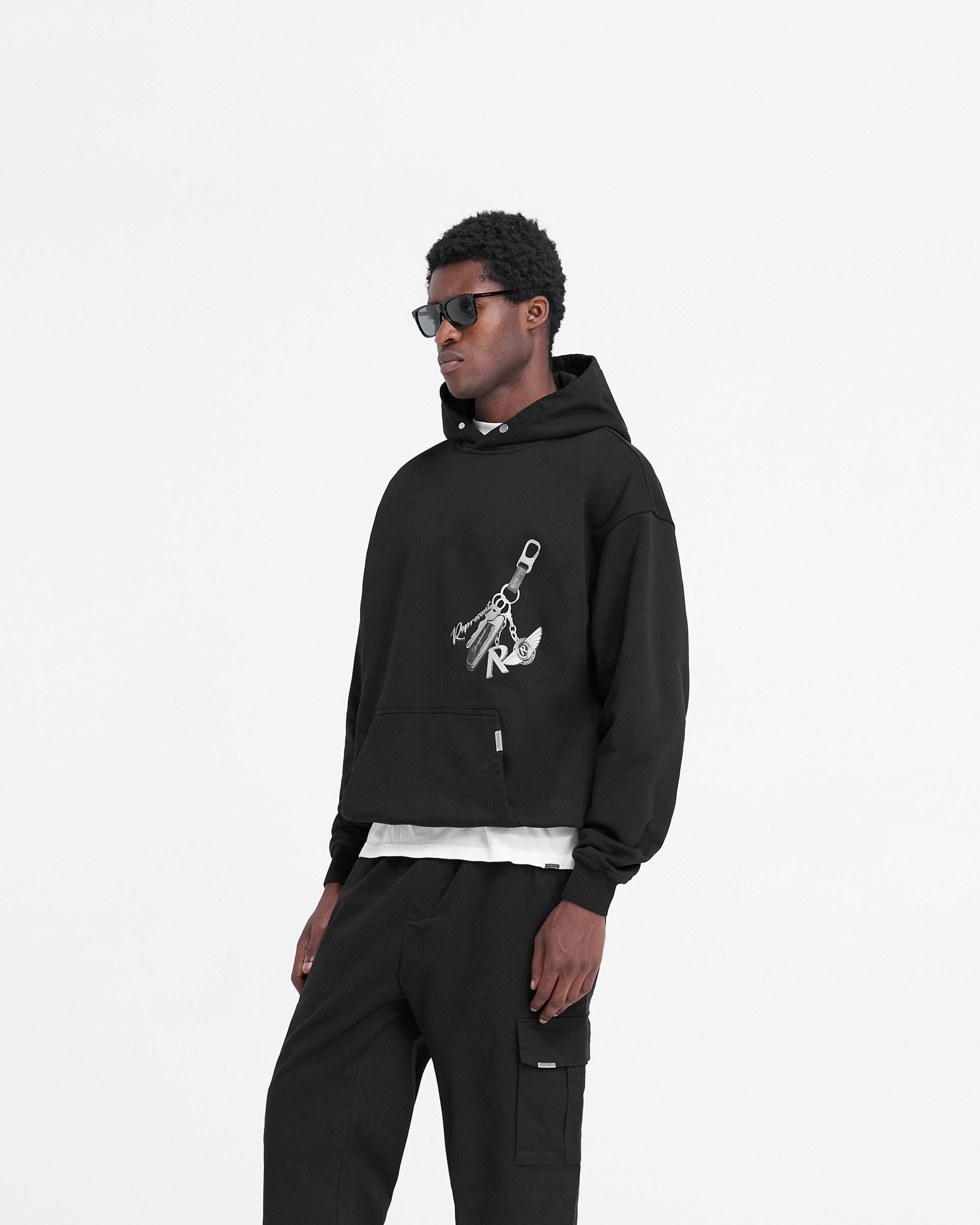 Keys To The Club Hoodie - Noir Jet