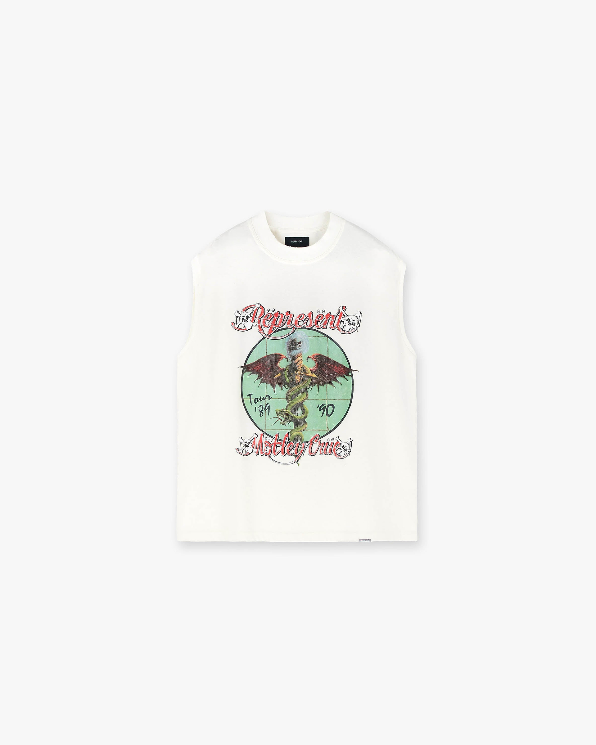 Represent x Mötley Crüe™️ Dr Feelgood Tank - Flat White