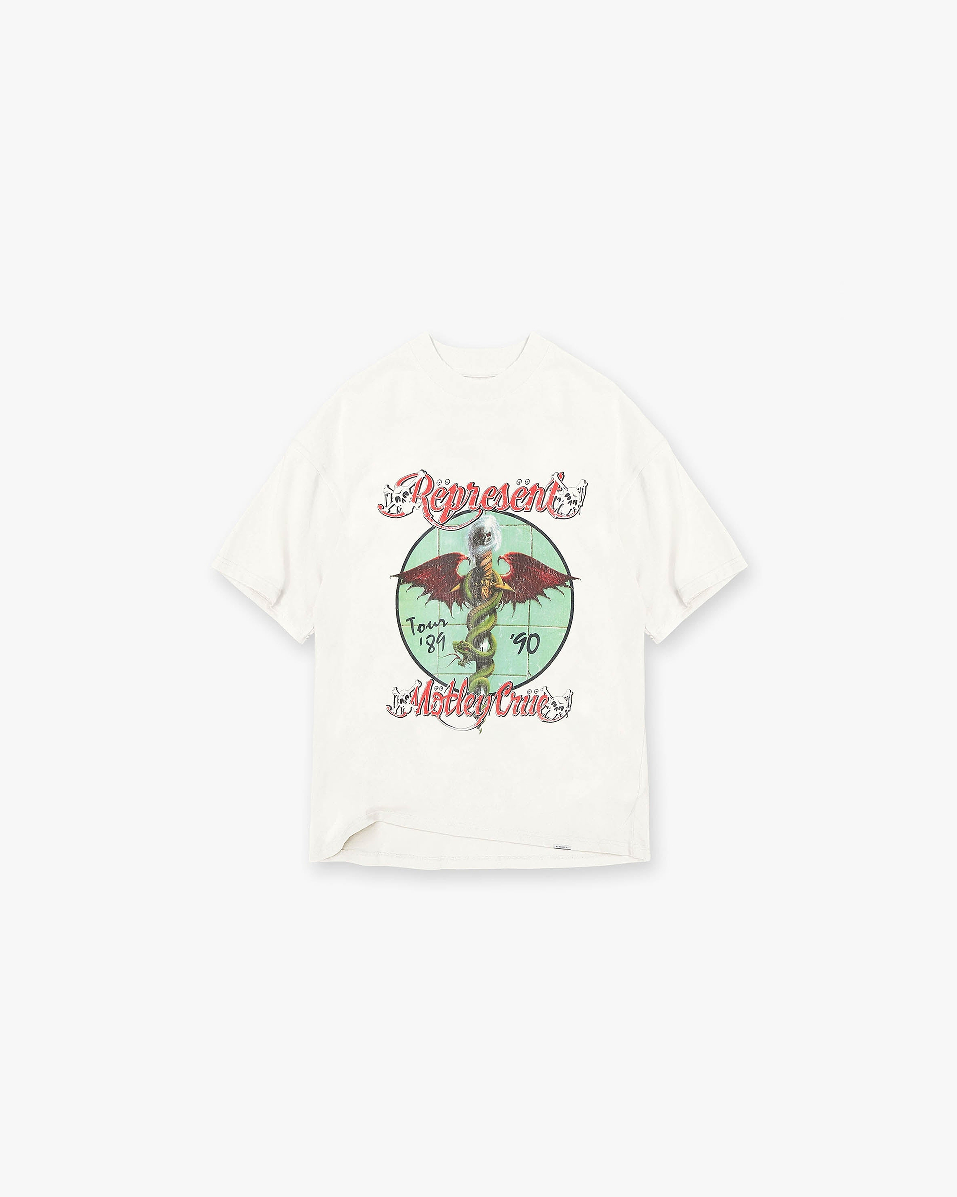 Represent x Mötley Crüe™️ Dr Feelgood T-Shirt | Flat White T-Shirts SS23 Other | Represent Clo