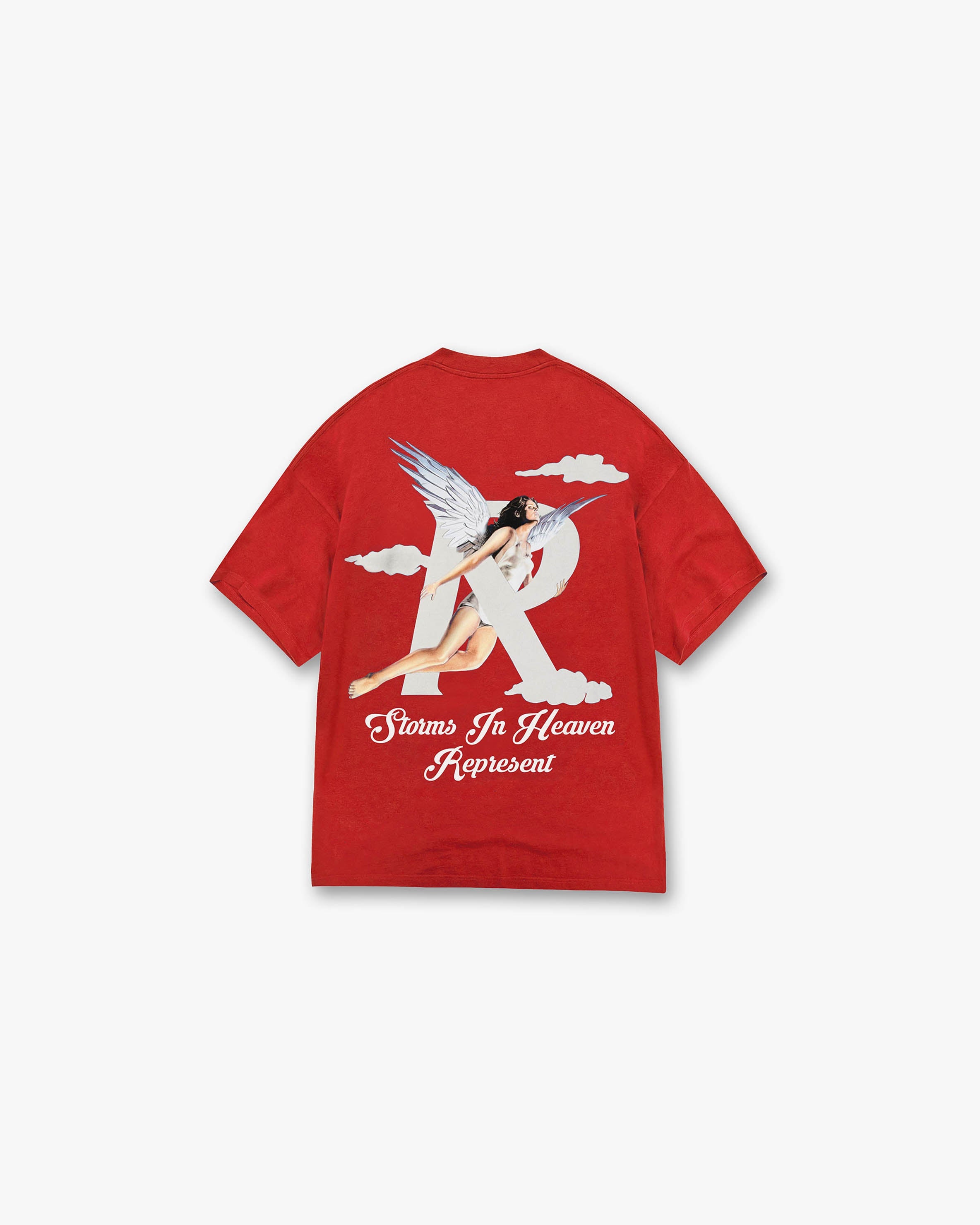 Storms In Heaven T-Shirt | Burnt Red T-Shirts SS23 | Represent Clo