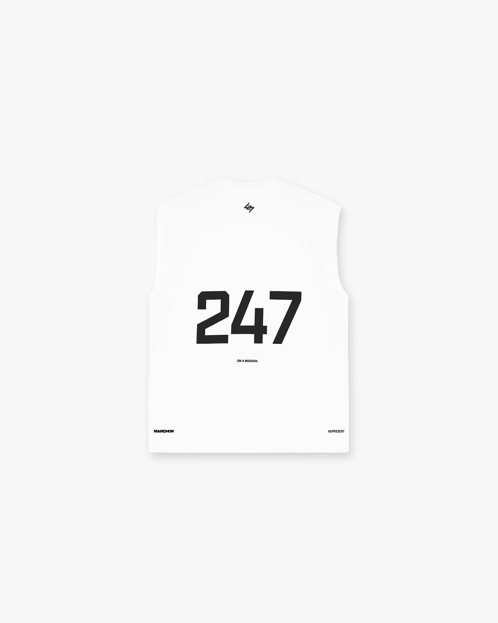 Team 247 Oversized Tank x Marchon | Flat White T-Shirts 247 | Represent Clo