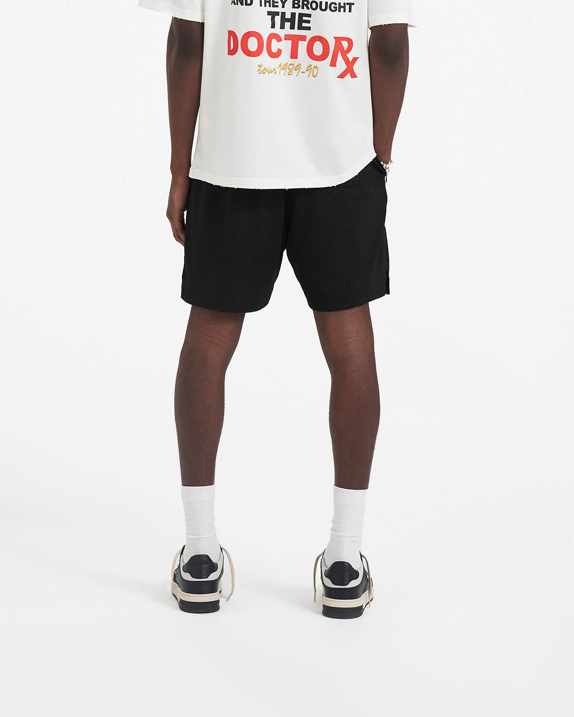 Represent x Mötley Crüe™️ Logo Mesh Shorts - Jet Black