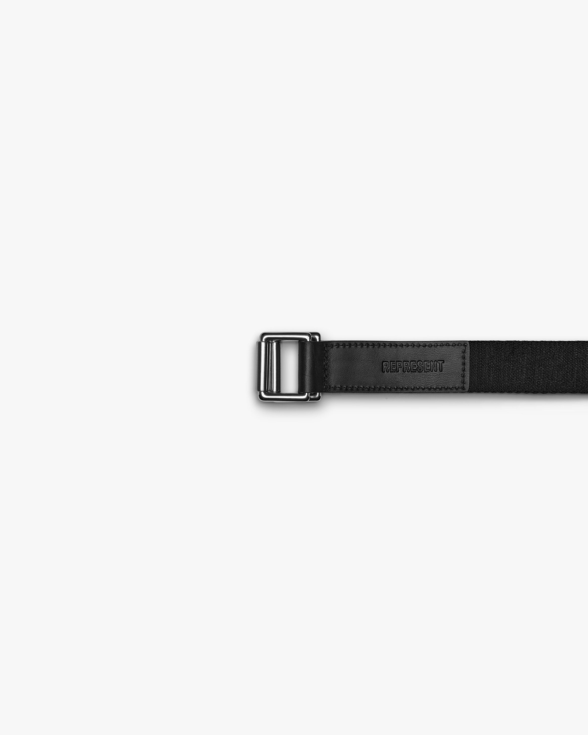 Represent Jacquard Webbing Belt - Black