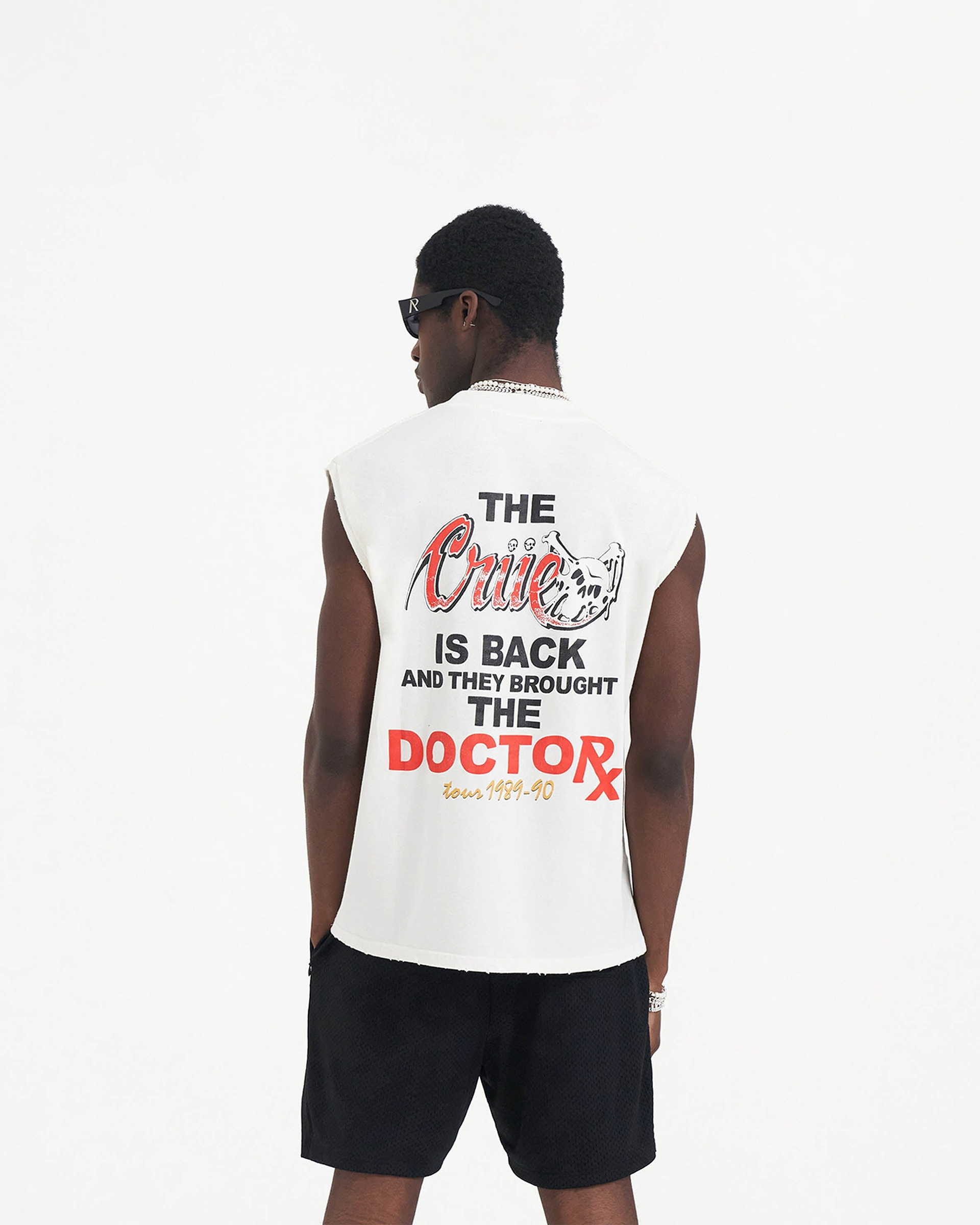 Represent x Mötley Crüe™️ Dr Feelgood Tank - Flat White